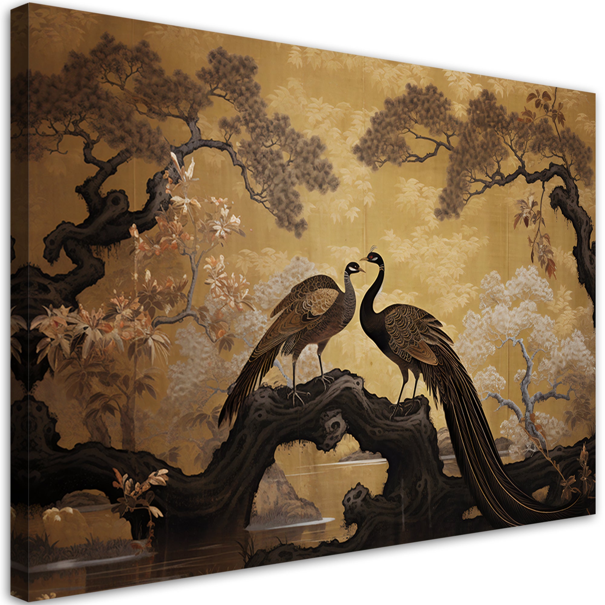 Obraz na płótnie, Pawie Drzewo Bonsai 100x70
