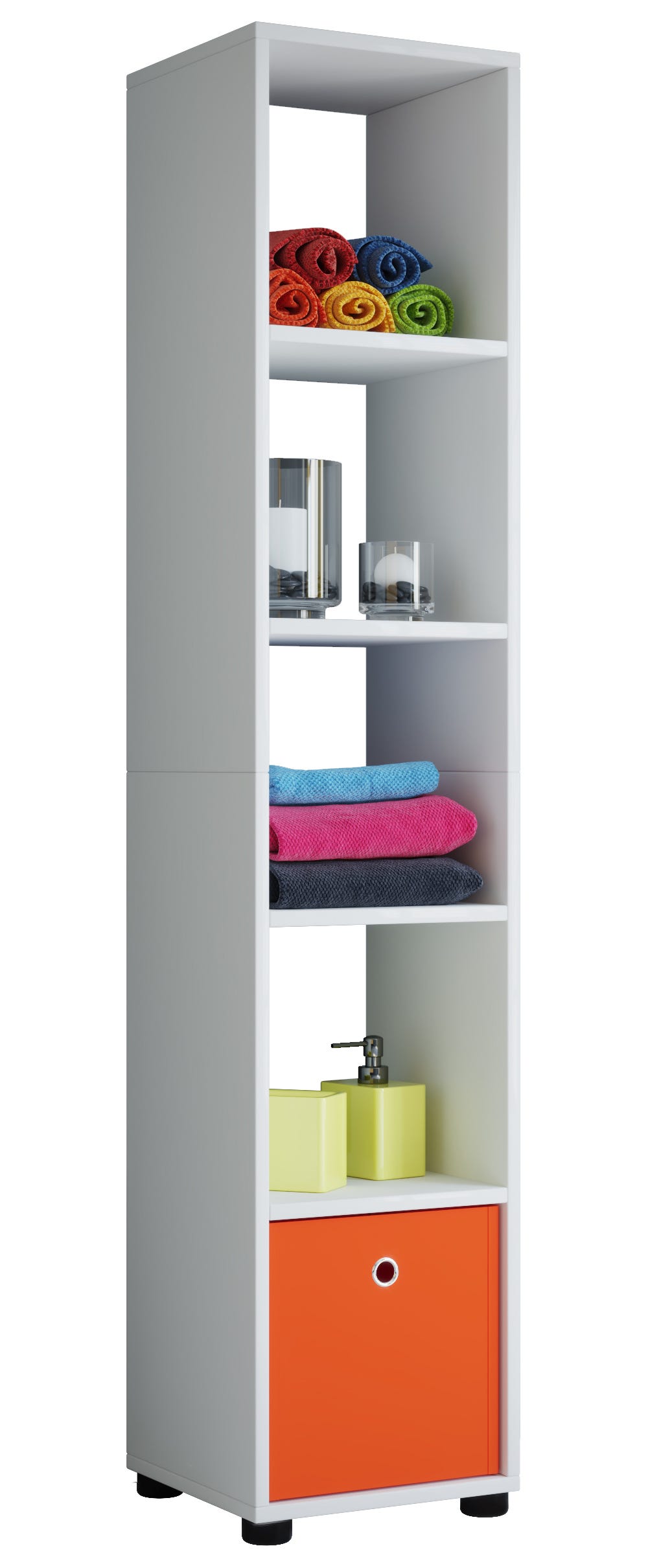 VCM Estante permanente Benas Blanco H. 152 x B. 31 x T. 30 cm | Leroy ...