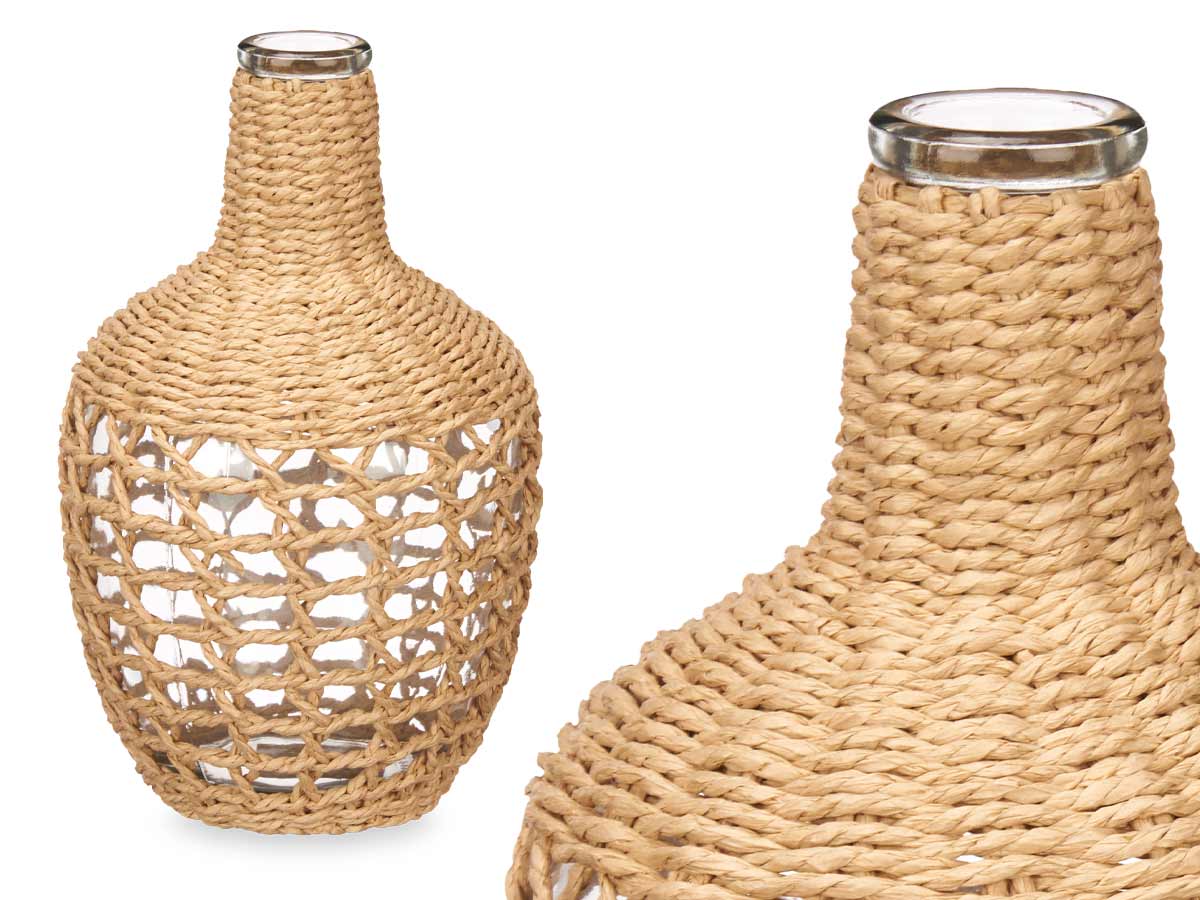 Bormioli Rocco Home 1900500 - Damajuana De Vidrio Con Funda De Plástico, 5  L Damajuana Vidrio