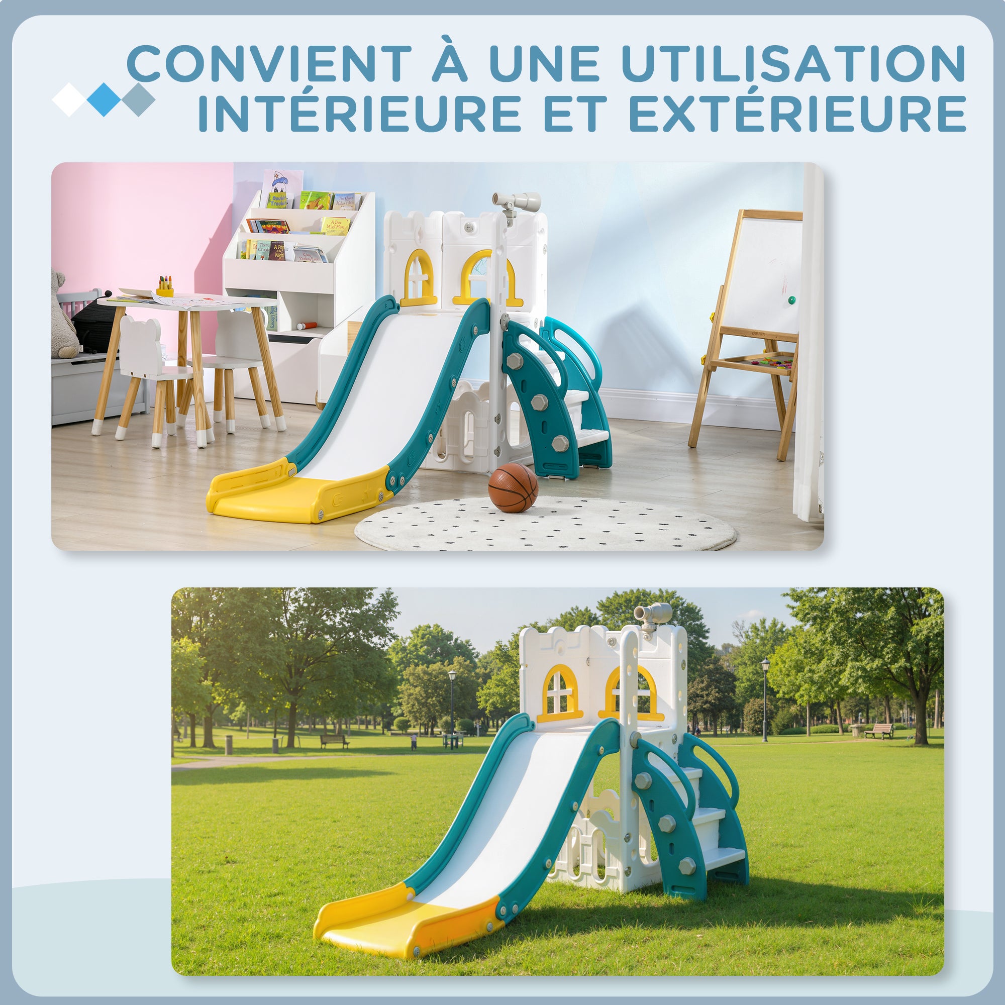 Toboggan pour enfants HDPE AIYAPLAY - 8