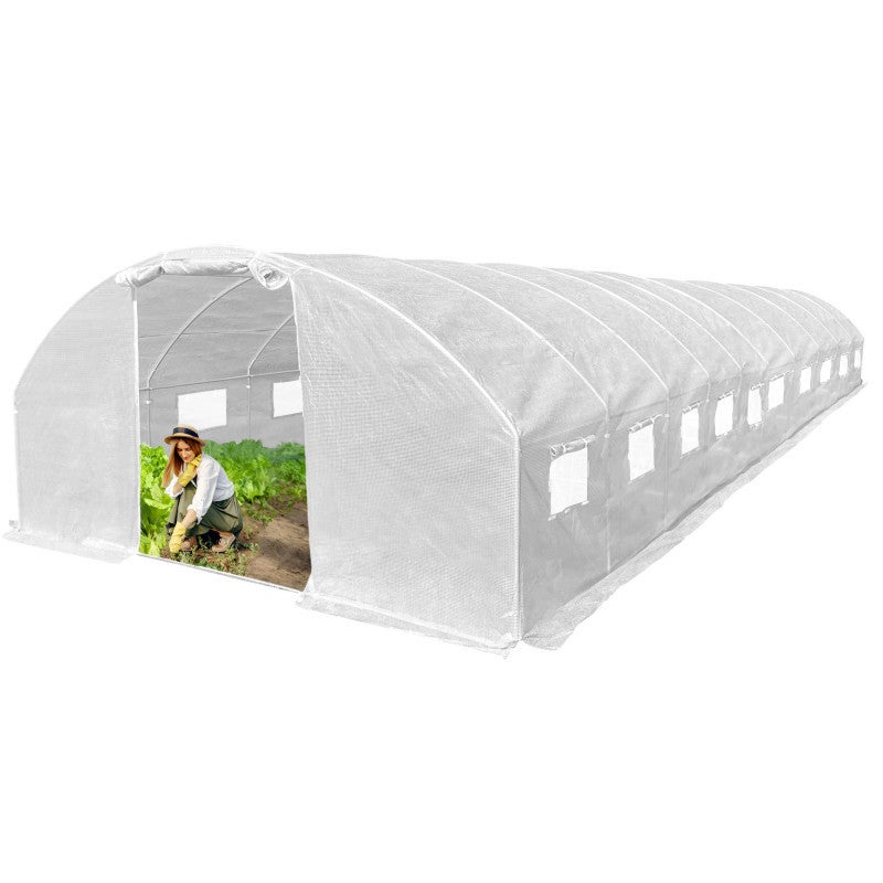 Tunel Ogrodowy 4iQ Group 4x10m Biały 25mm Folia UV