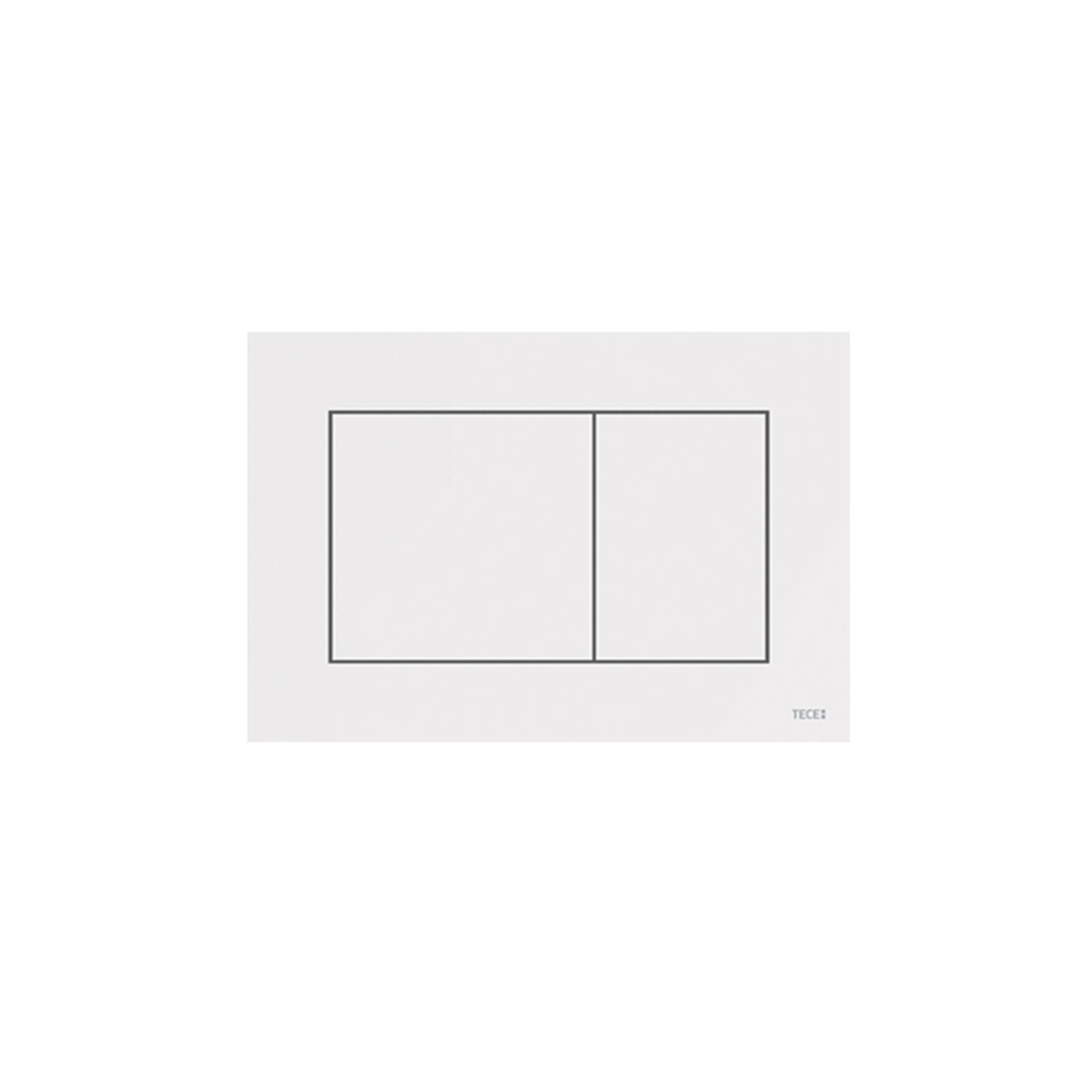 TECEnow Plaque de commande double touche, Blanc brillant (9240400) - 3