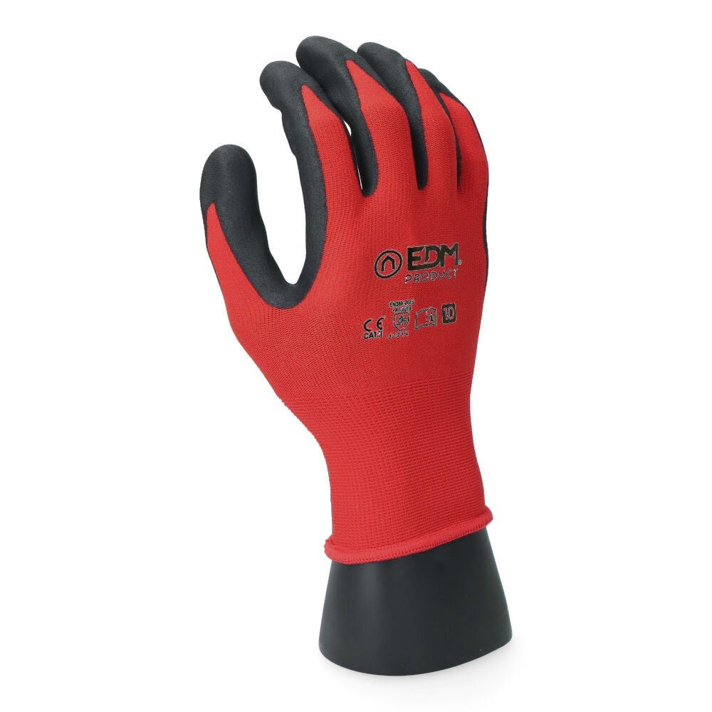 Guante construccià³n poliéster recubierto de là¡tex talla 9 edm - 4