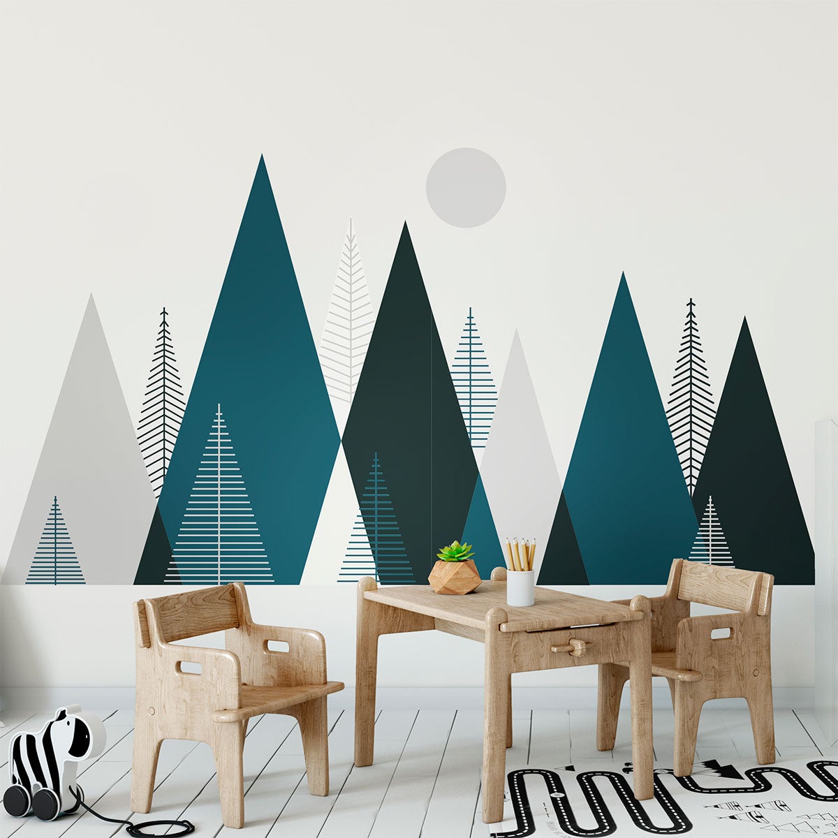 Adesivo bambino di montagna scandinavo artika - Sticker adesivo - adesivi murali - 60x90cm - 5