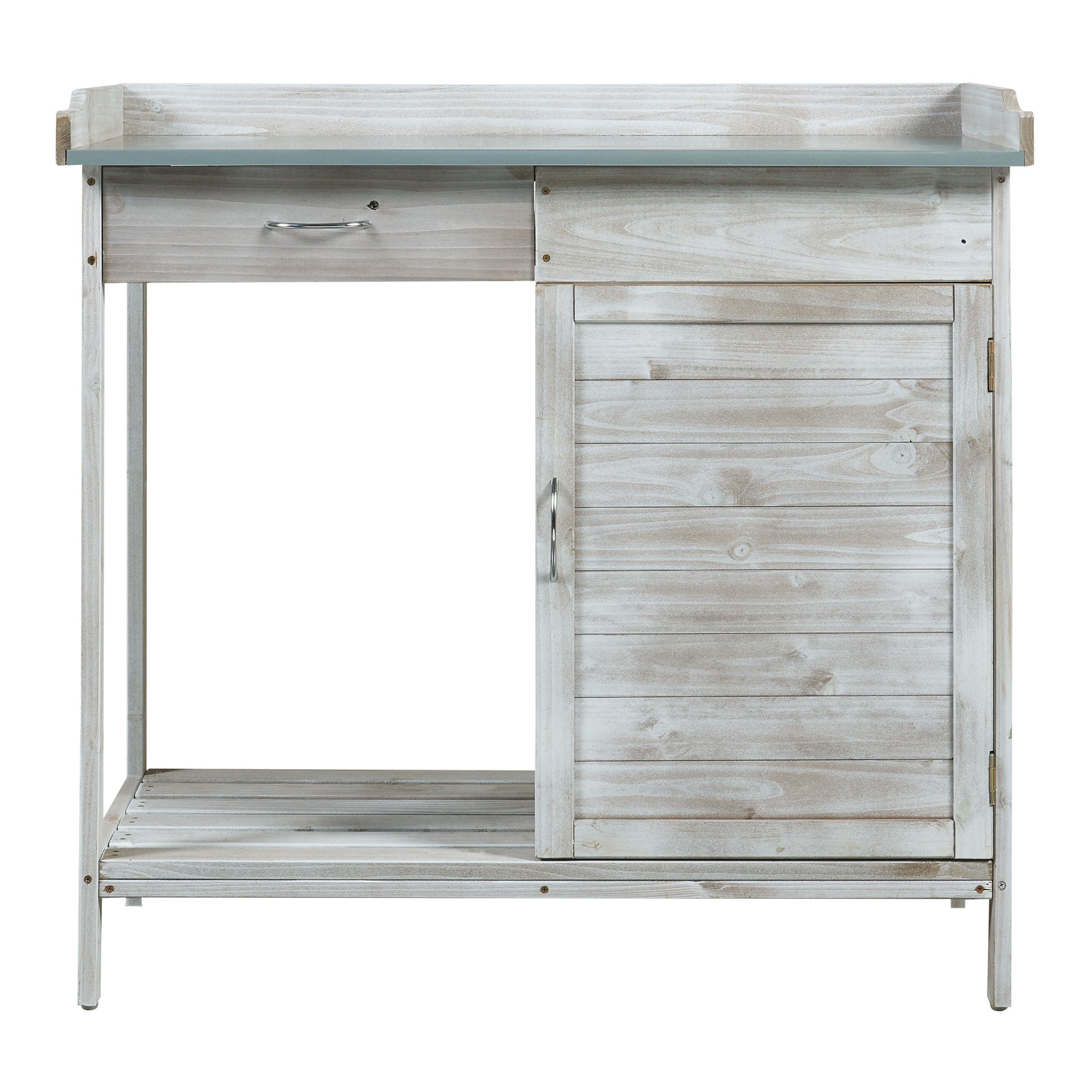 Table de rempotage Aliano 98 x 48 x 94 cm sapin gris casa.pro - 6