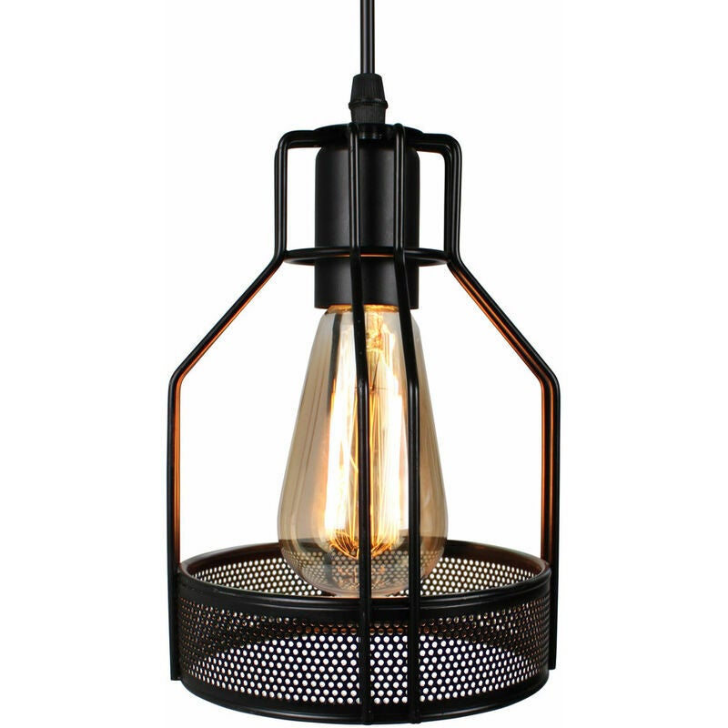 Metalowa lampa wisząca w stylu industrialnym, oprawa oświetleniowa vintage E27 do kuchni, salonu, jadalni, sypialni, restauracji, kawiarni, baru