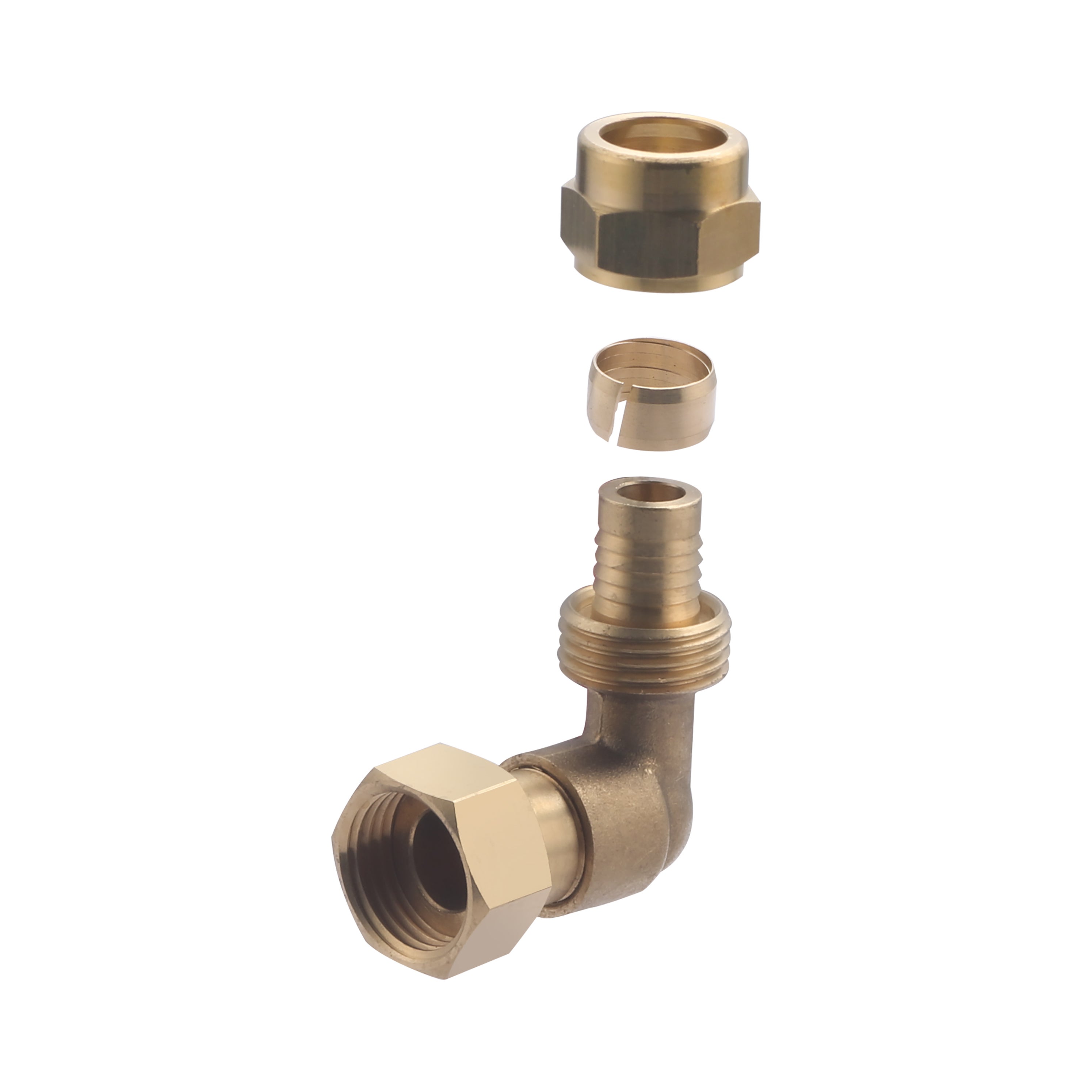 Raccord PER à Compression (à Visser) Coude Ø16 - Femelle Tournant 15x21 NOYON & THIEBAULT - 6