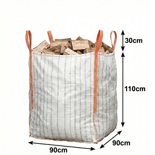 5x | Big Bag 1m³ Big Bag Ventilé pour Bois de Chauffage CMU1,5T - 2