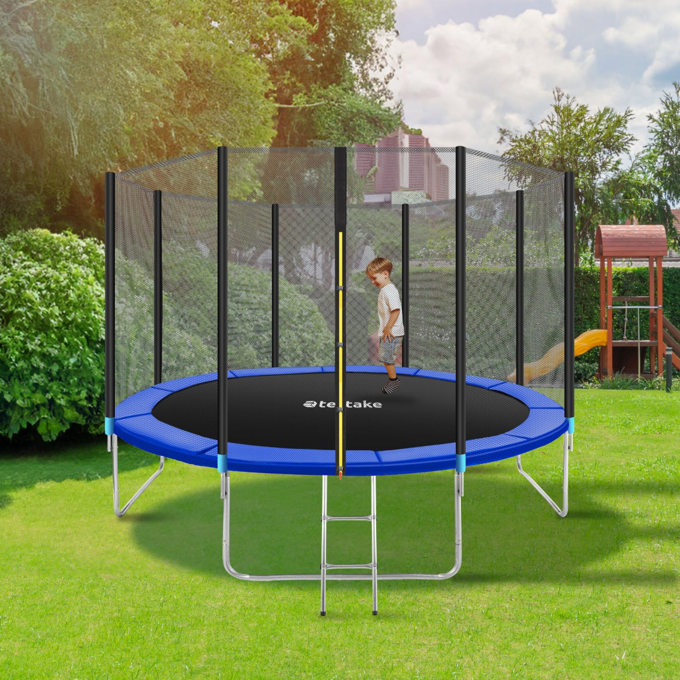 TECTAKE Trampolim Ø 457 cm, GS certificado - 9