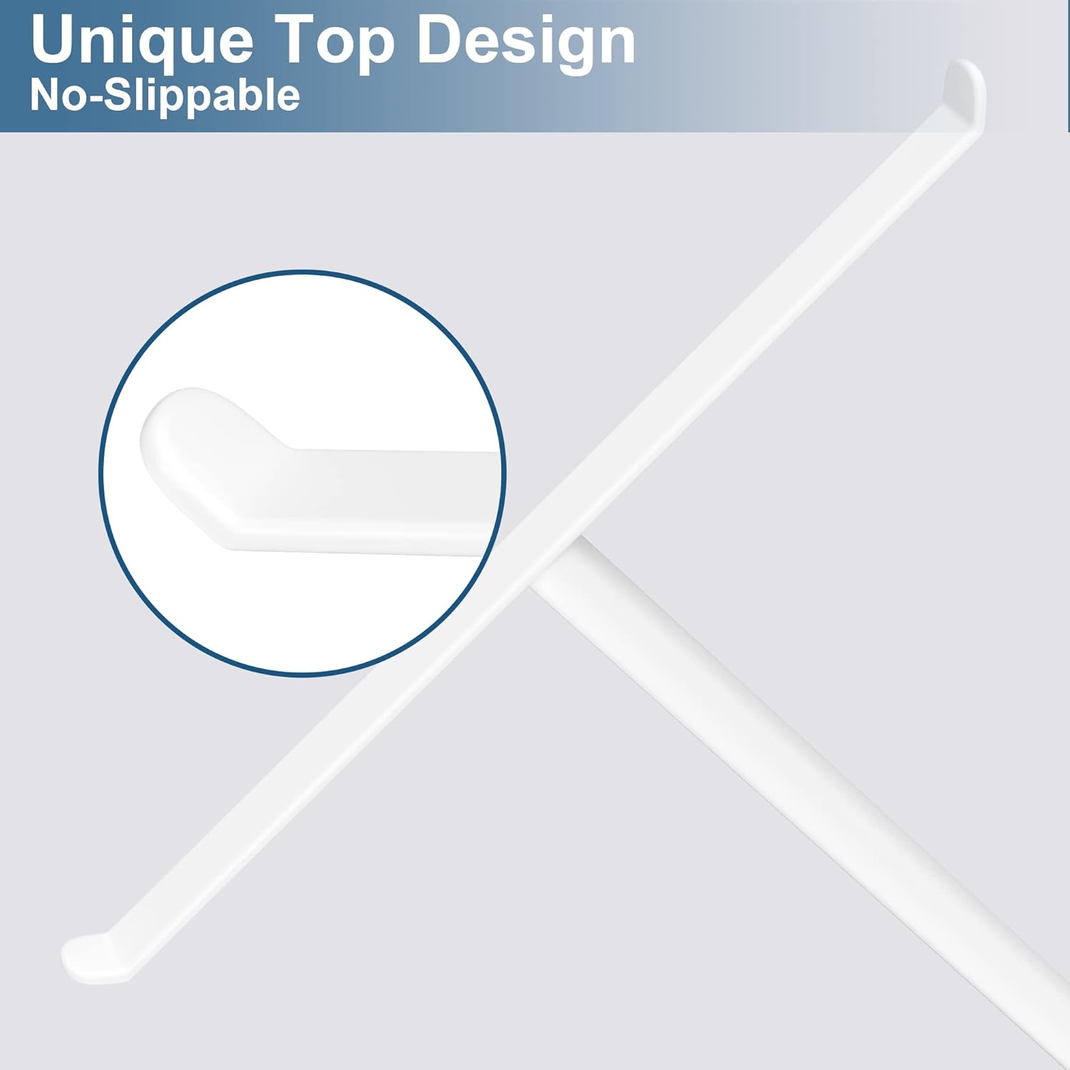 Portasciugamani bianco con base rotonda, largo 27 cm e alto 30 cm, pensato per essere appoggiato sul piano del bagno. - 3