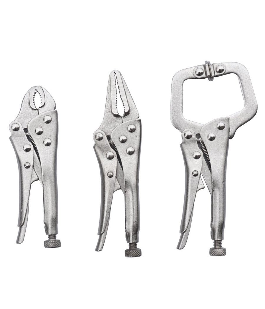 Trade Shop - Set 3 Chiave Pinza Pinze Scatto 4" 5" Autobloccante A Pressione Regolabile - | Leroy Merlin - Foto 10