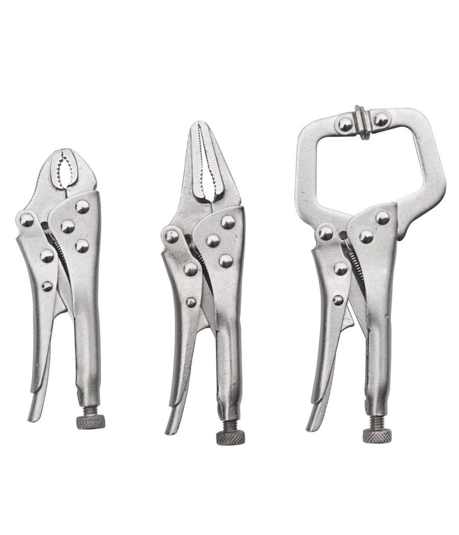 Trade Shop - Set 3 Chiave Pinza Pinze Scatto 4" 5" Autobloccante A Pressione Regolabile - | Leroy Merlin - Foto 10