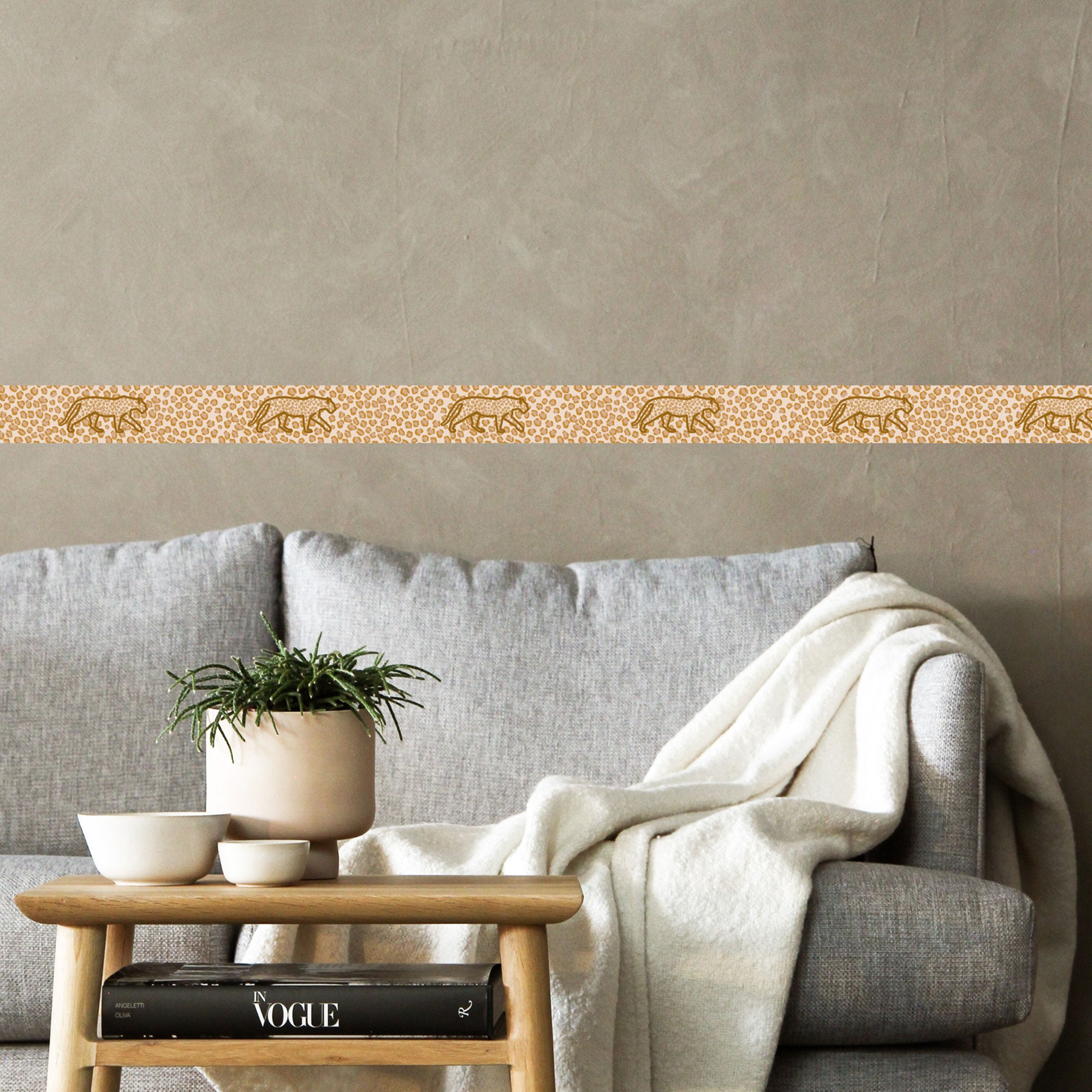 Frise Adhésive Festonnée Jaune – 9 Cm X 300 Cm Décor Mural Uni Made In France