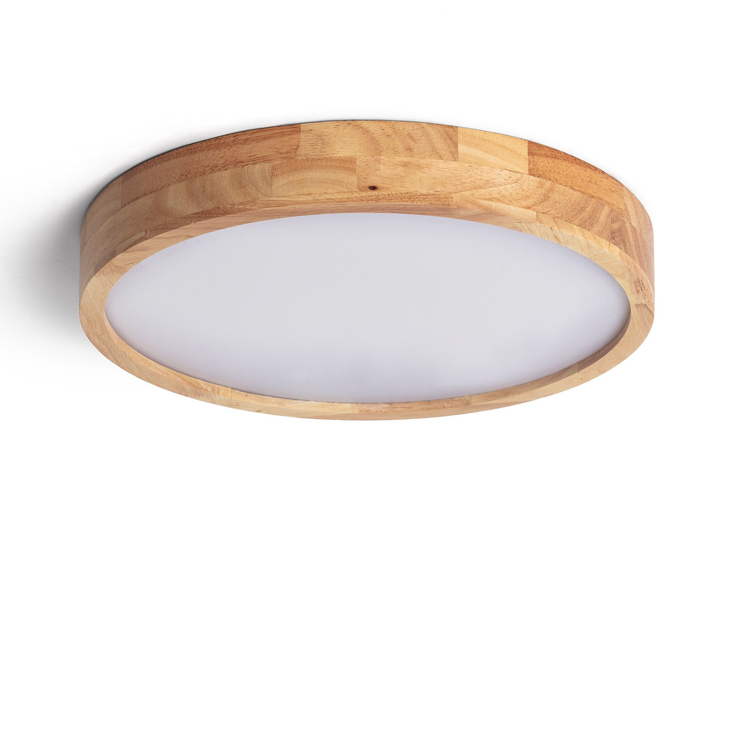 - Plafoniera LED Soffitto Kayu | 20W CCT Selezionabile | Ø400 mm Circolare | 1500 lm Flusso Luminoso | Facile Installazione, Legno, - 2