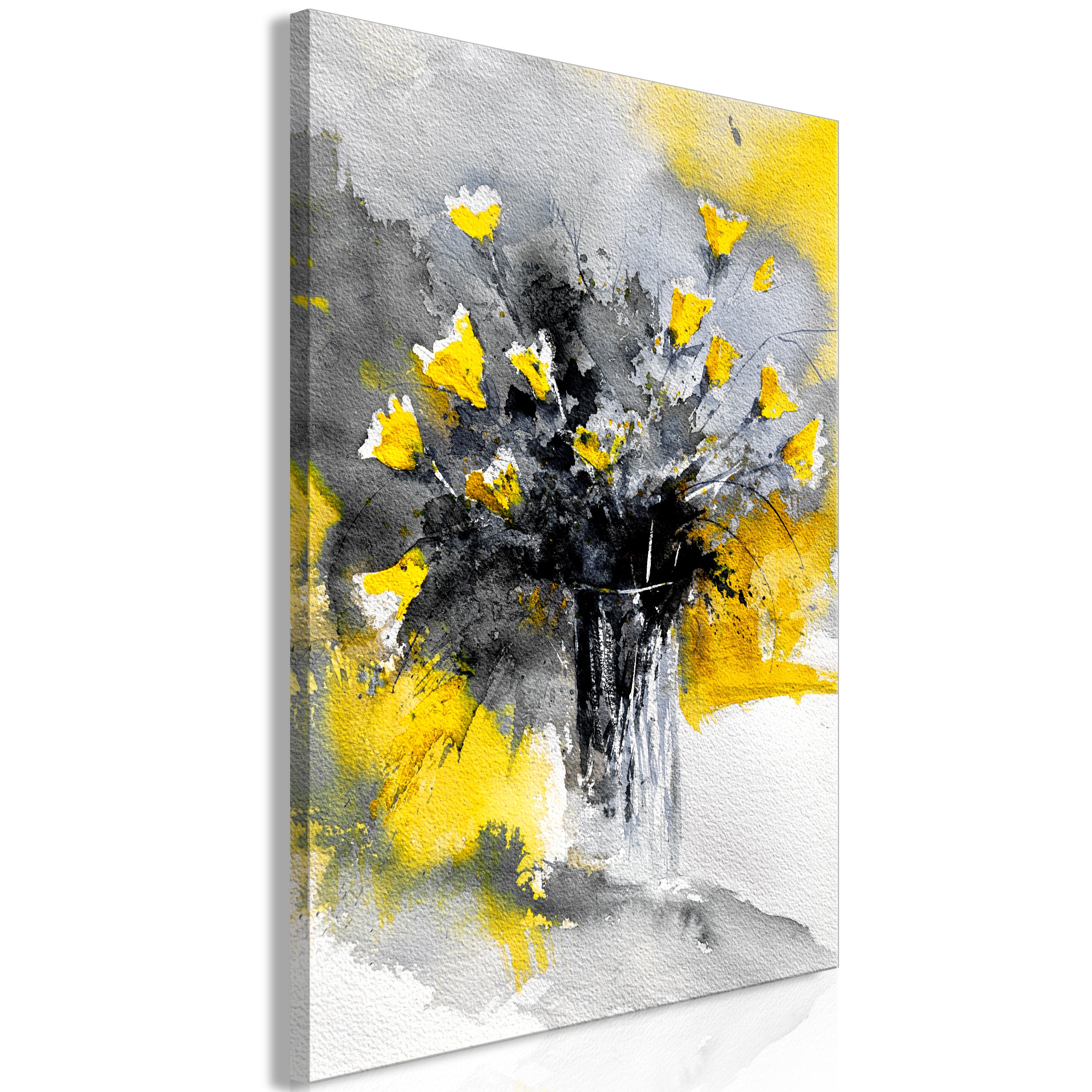 Tableau - Bouquet of Colours (1 Part) Vertical Yellow [20x30] | Leroy ...
