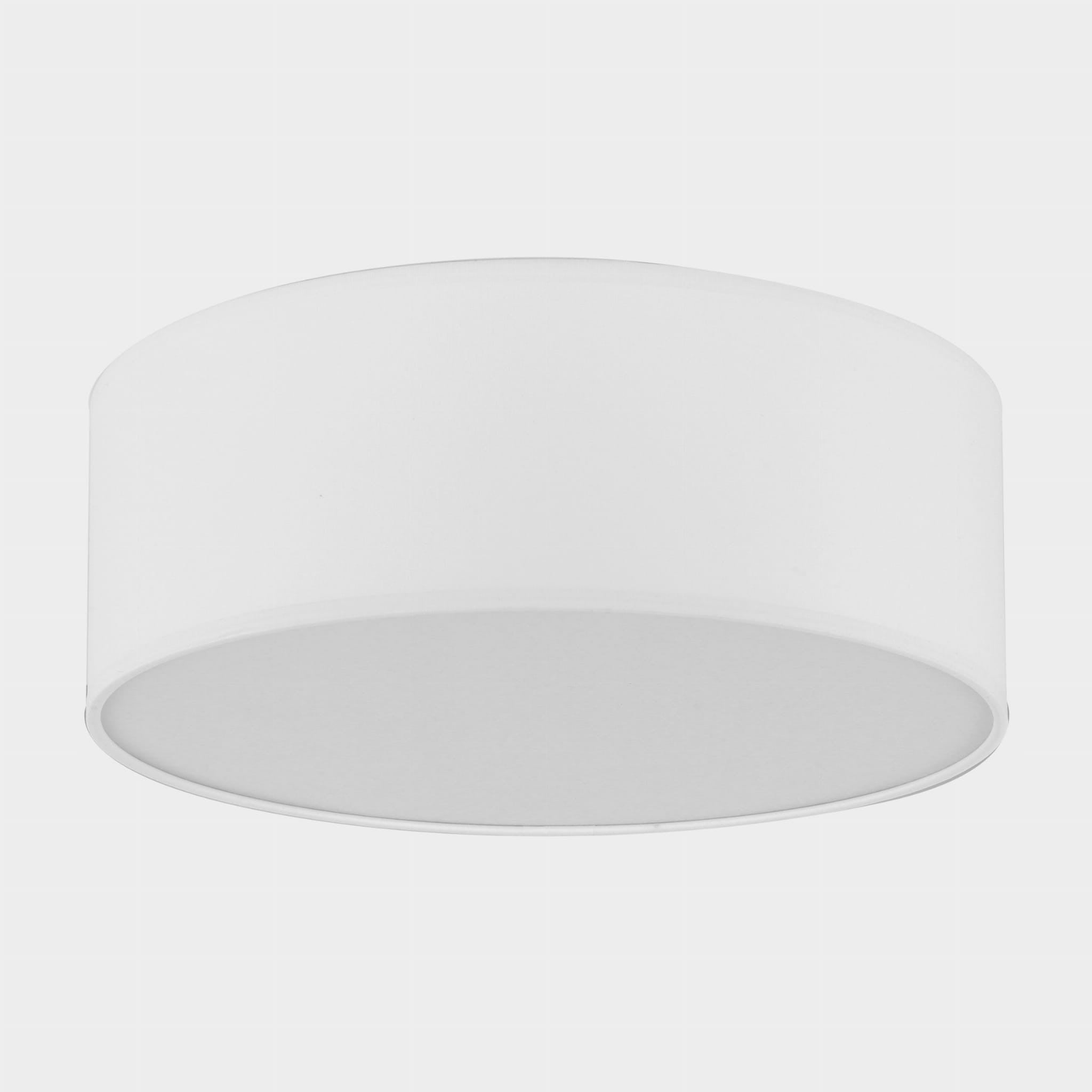 Plafon Rondo okrągły biały 4xE27x15W wym: 15 x 45 cm IP20 tkanina TK Lighting