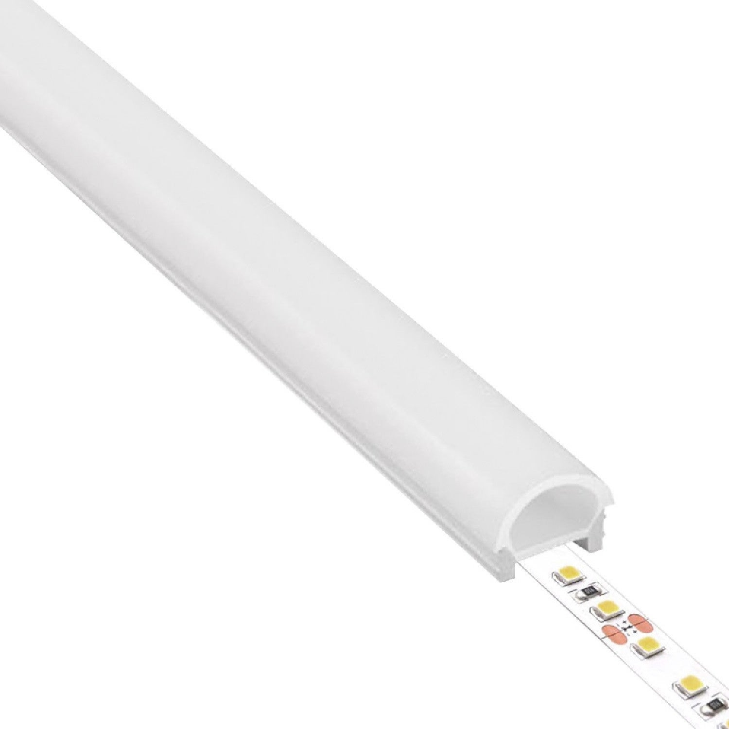 LEDKIA LIGHTING Profilé Néon SFLEX 25x14 Courbe Verticale pour Rubans LED IP20 jusqu'à 15 mm 20 m