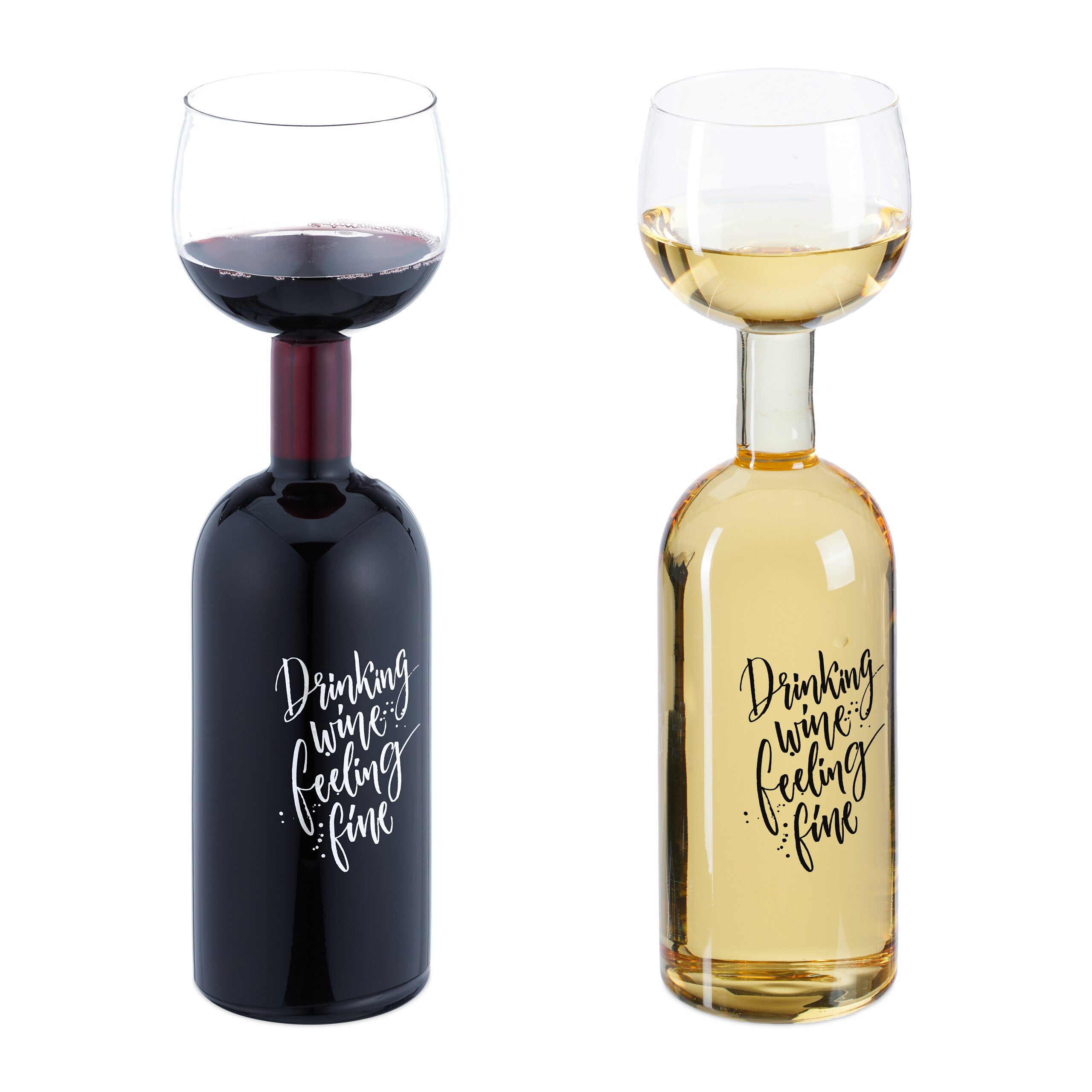 Bicchiere Da Vino Con Scritta "Ich Geh' Jetzt Zum Gymi" - Regalo Per Inizio Scuola Superiore, 17oz (500ml), Vetro Robusto