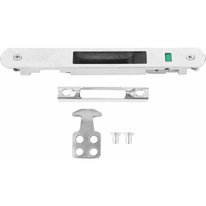 Serrure de porte coulissante - Garnitures de quincaillerie de verrouillage simple de fenêtre de porte coulissante en acier inoxydable de ménage - 6