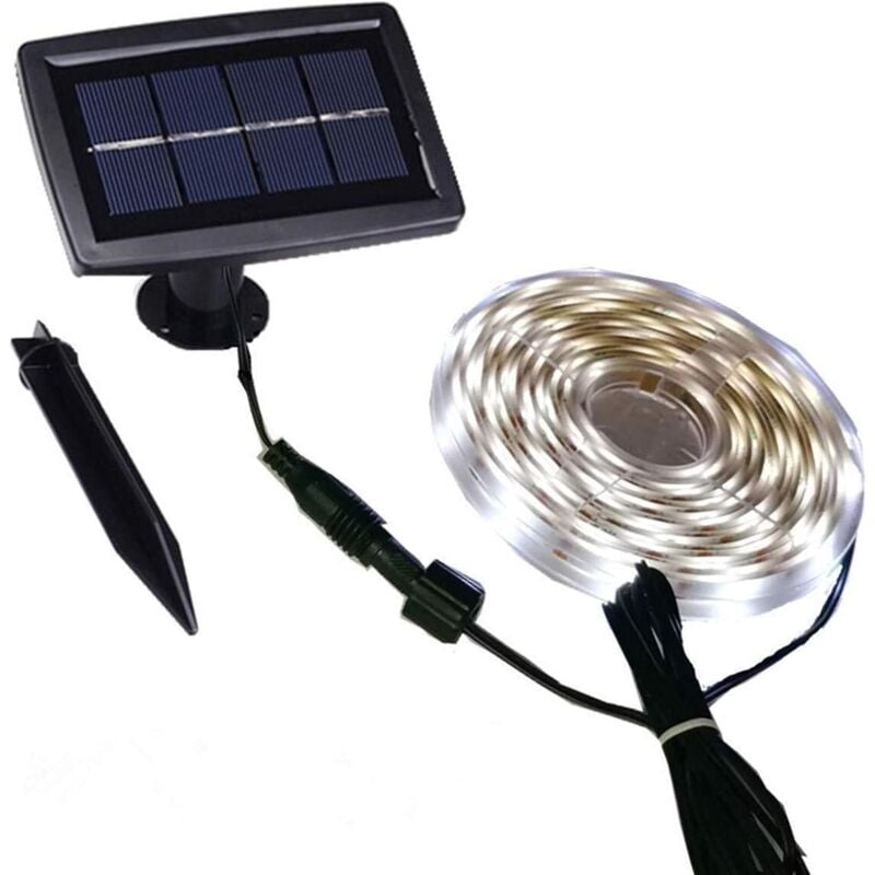 Wodoodporna zewnętrzna taśma świetlna solarna automatyczne włączanie wyłączanie elastyczna możliwością przycięcia samoprzylepna sztuk taśmy świetlnej