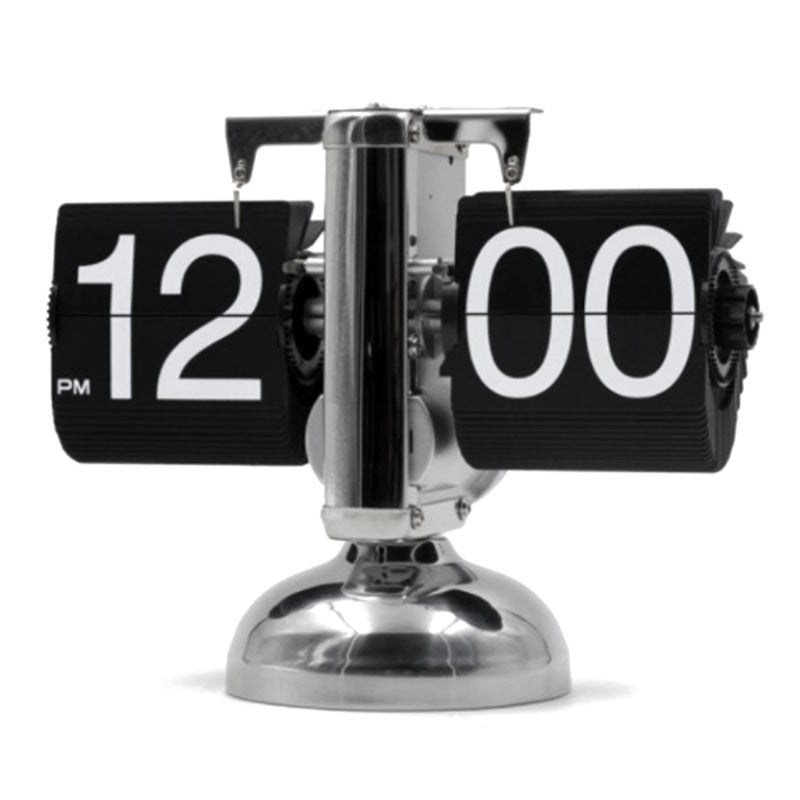 Digital Flip Down Clock Retro Minimalist Single Foot Mechanical Auto ...