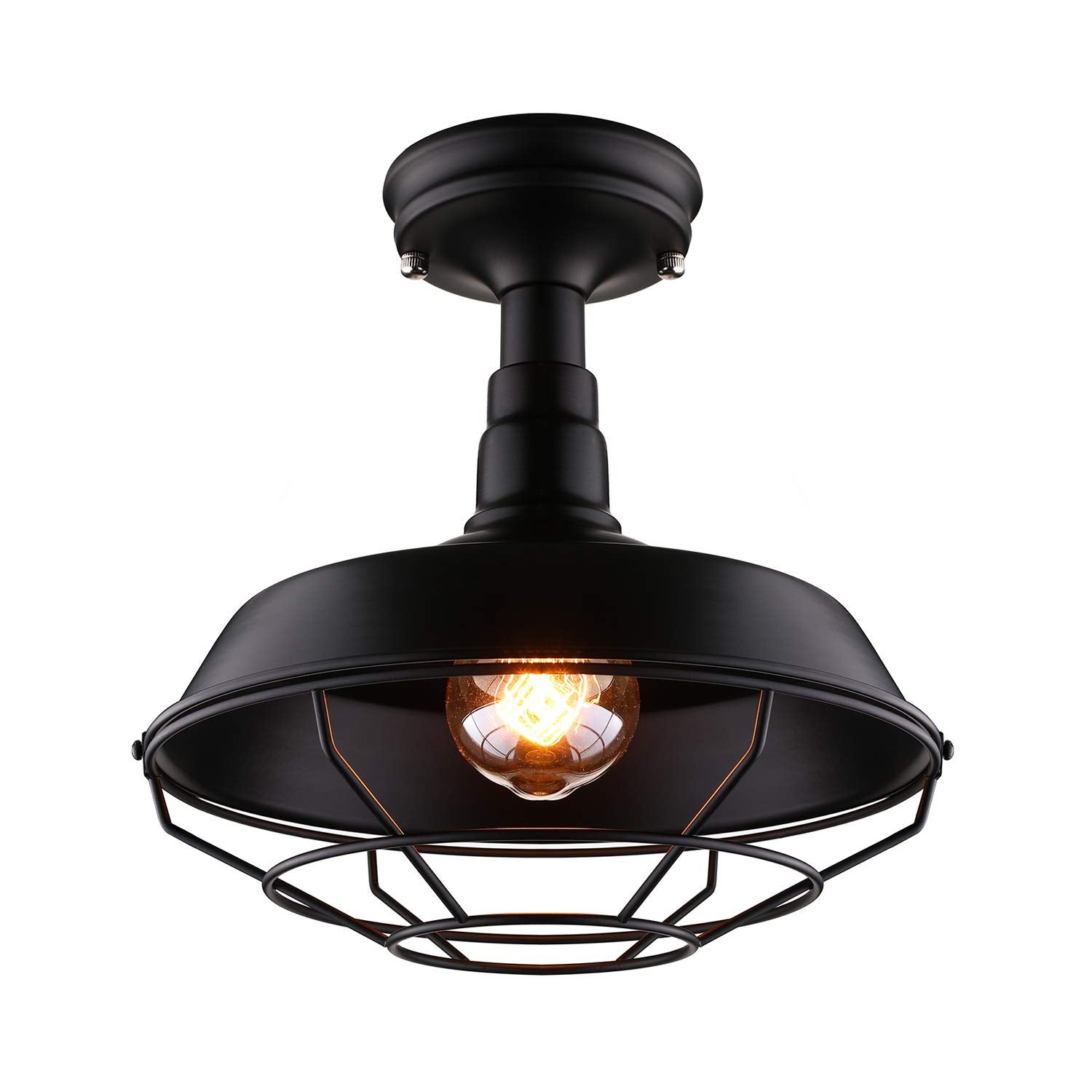 Wpuszczana lampa sufitowa w stylu retro, żelazna lampa sufitowa do przedpokoju, ciepłe światło, 220 V, E27