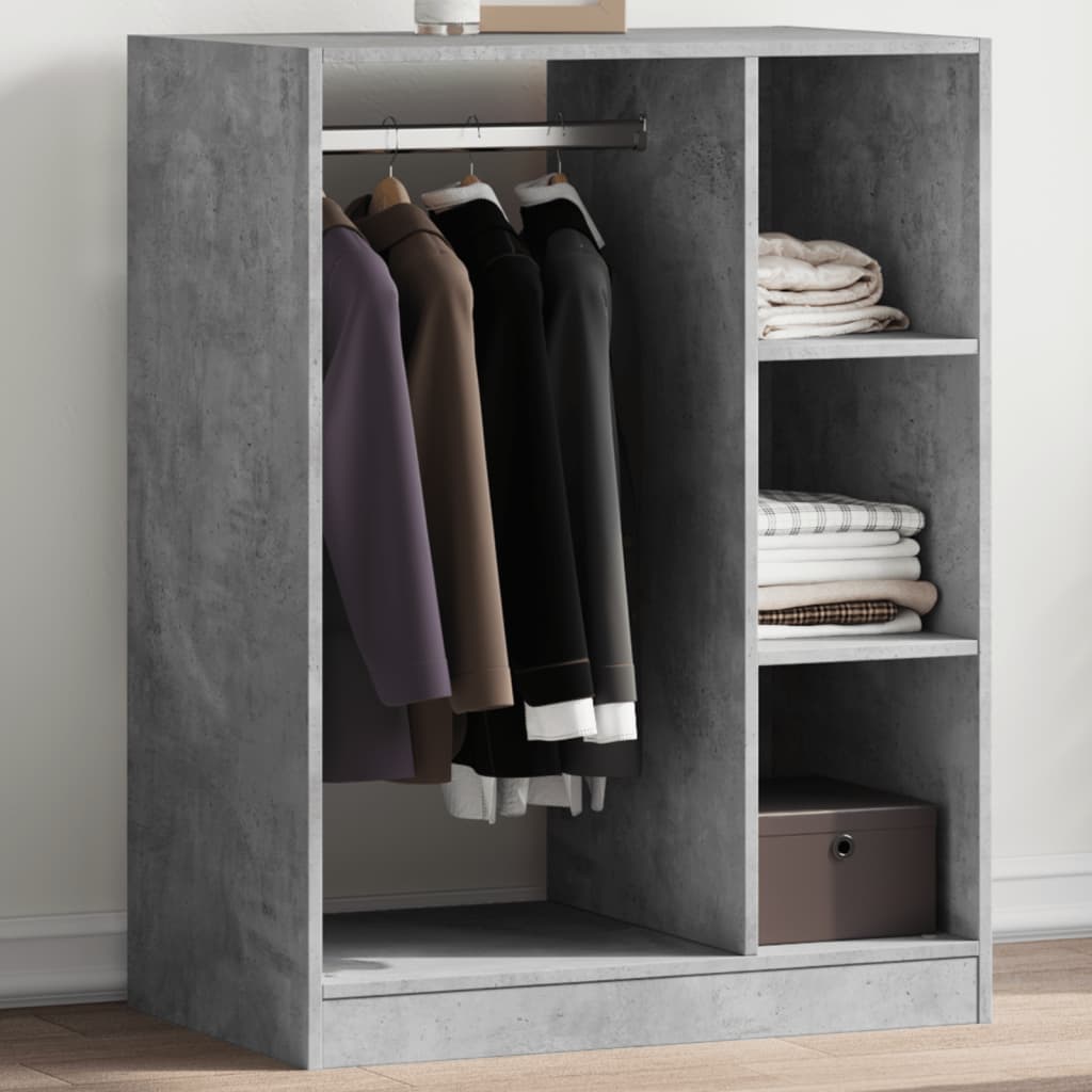 Armadio Guardaroba Angolare Allungabile L164/234 Cm Bianco E Grigio Dorian 84512475