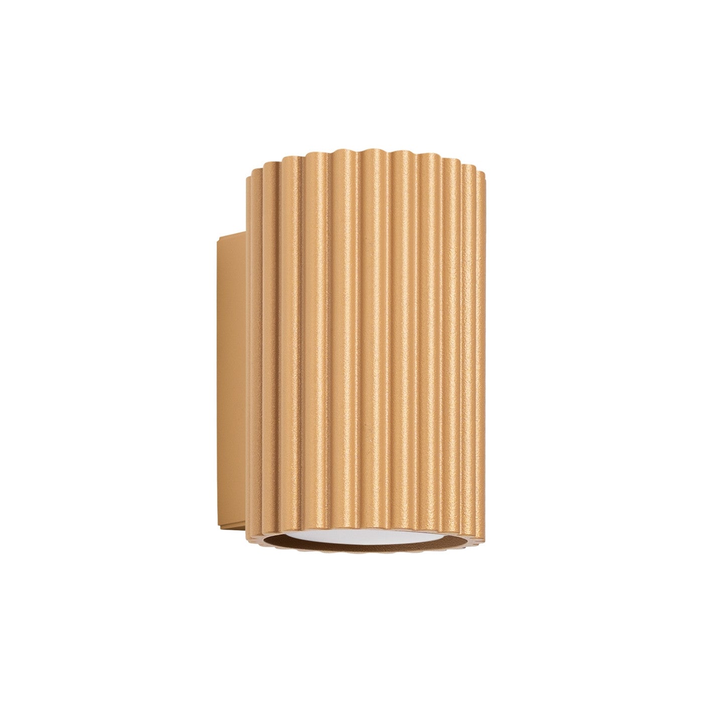 Kinkiet ścienny Karbon złoty 1xGU10x10W góra-dół wym: 10 x 6,5 x 8,5 cm aluminium IP20 Sollux Lighting
