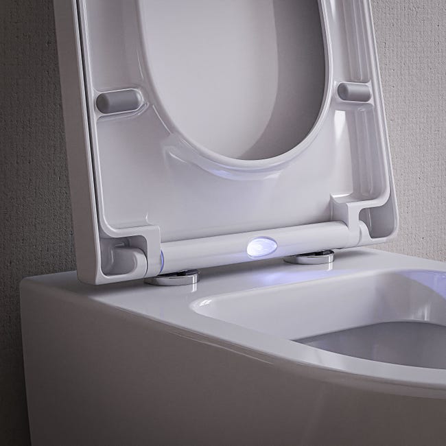 BERNSTEIN WC suspendu sans rebord B-8030R Blanc avec nano