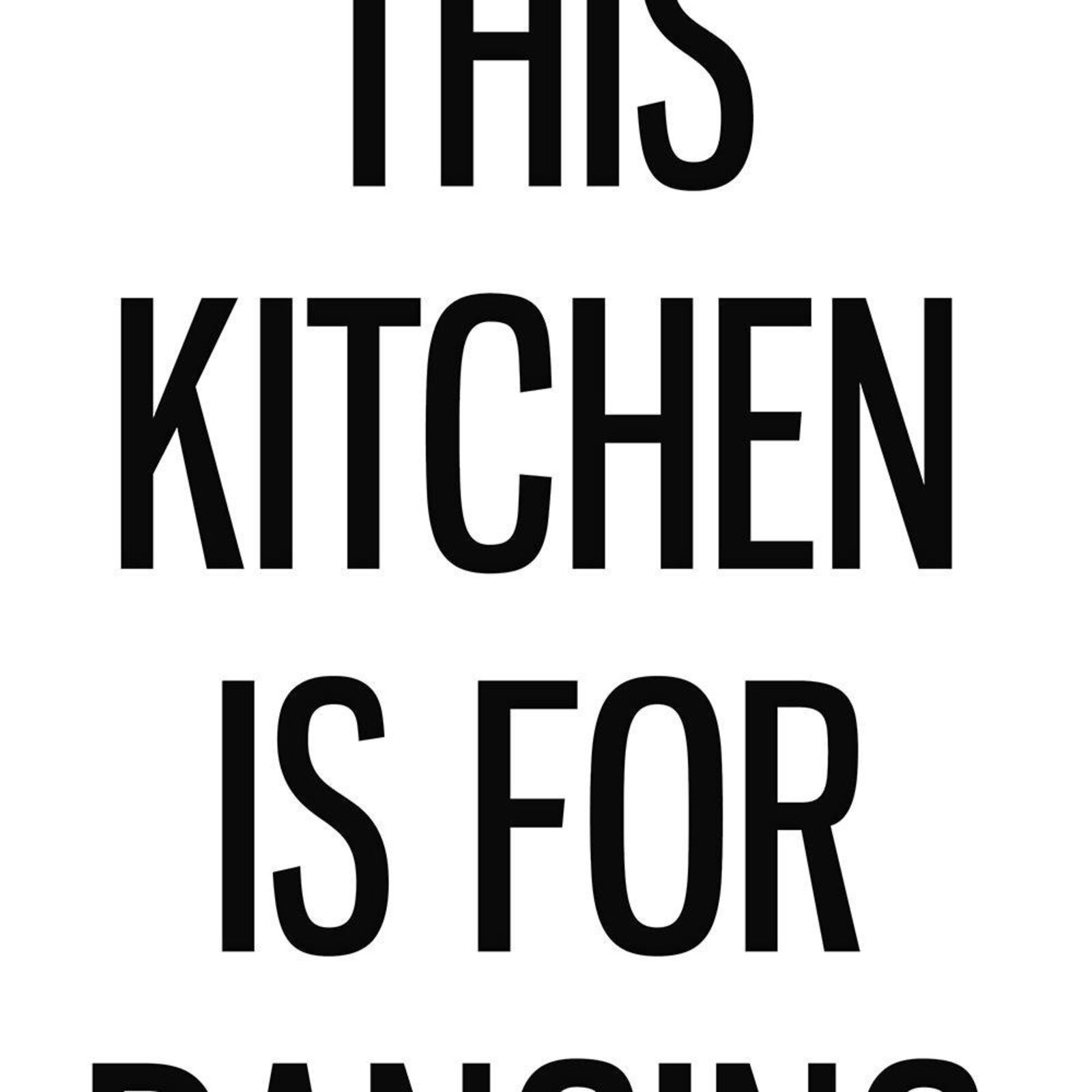 Tableau cuisine pour danser - 60 x 90 cm - 4