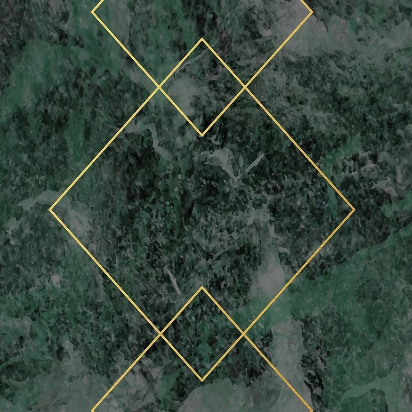 Tableau bois carrés dorés - 80 x 120 cm - 4