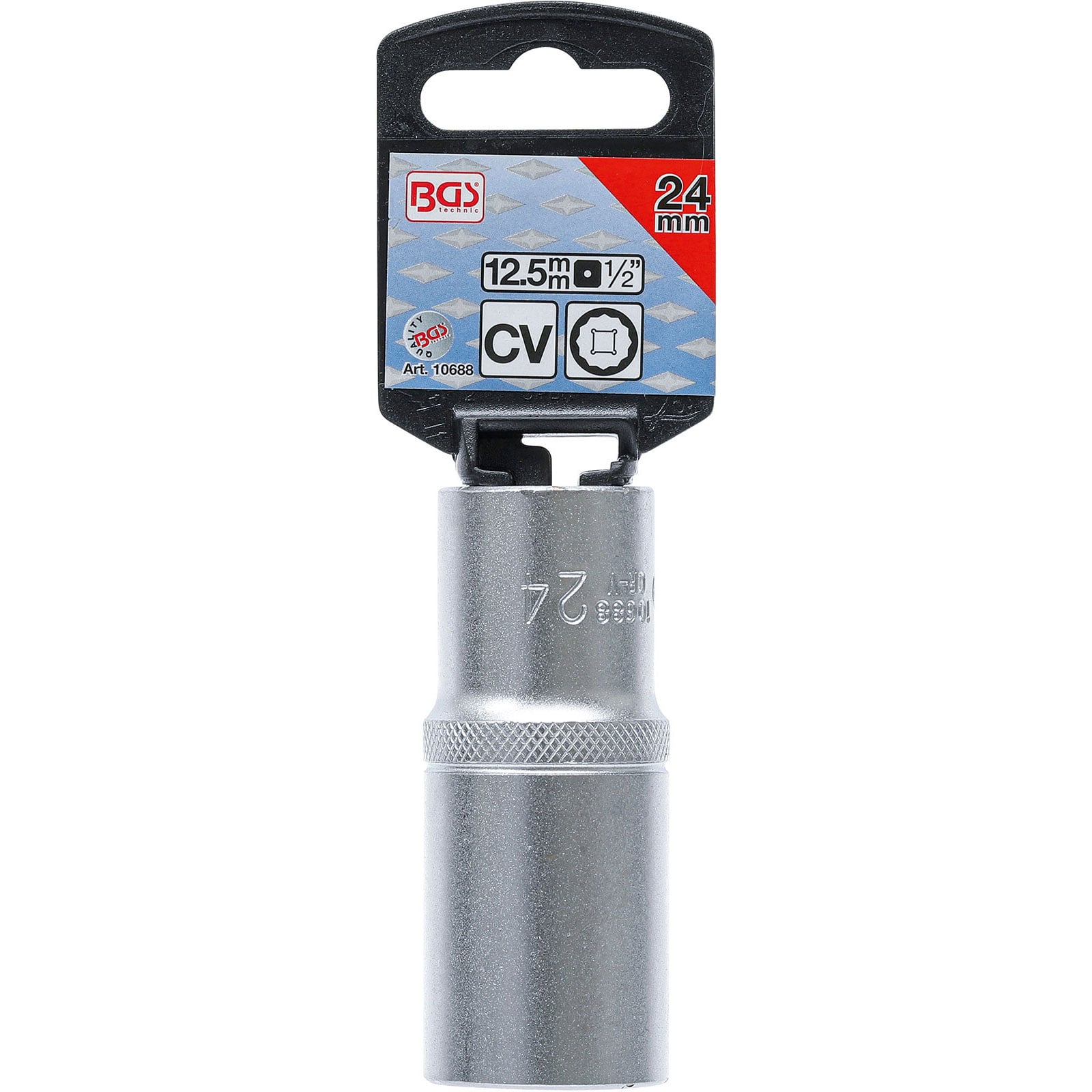 Douille pour clé, douze pans, longue | 12,5 mm (1/2