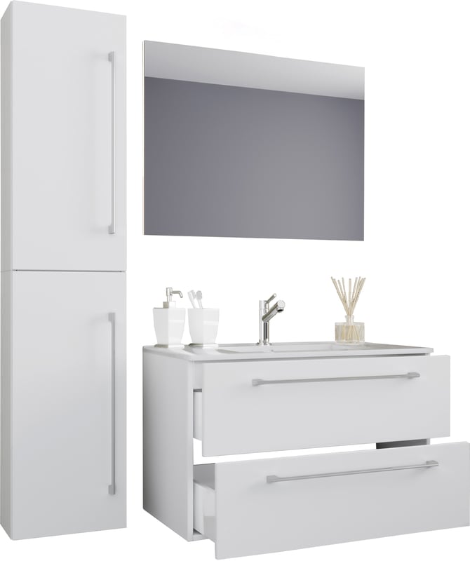 umywalka do mebli łazienkowych Badinos Biały W. 151 x S. 113 x G. 46 cm