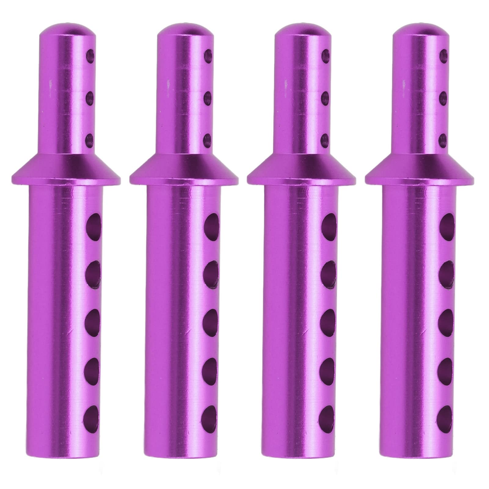 Tbest 4 Supports Poteau Coque Alliage Aluminium – Pour HSP 94102/94122/94103/94123 – Violet – Mise à Niveau RC 1/10