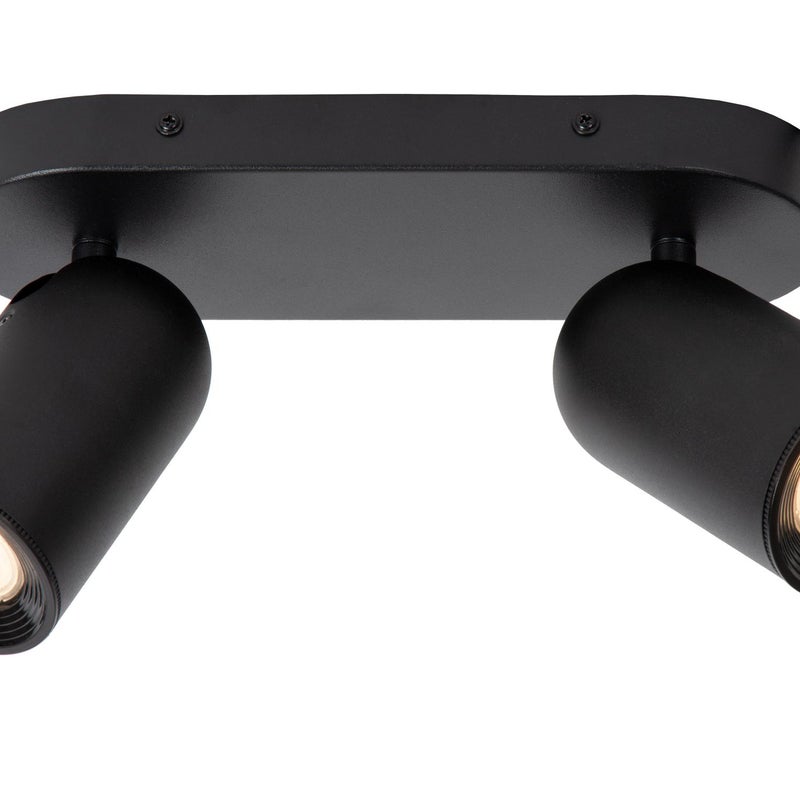 Reflektor sufitowy Spot Punch czarny 2xGU10x35W wym: 10,5 x 25 x 13,5 cm IP20 Lucide