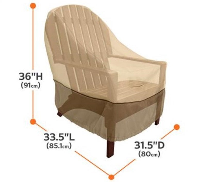 Housse de Protection pour Banc, Housse Banc Jardin Tissu Oxford Imperméable, Housse de Banc Exterieur Anti UV et Vent—Marron 85*80*91.5cm - 2
