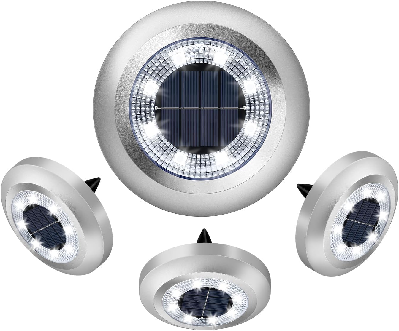PIOREE 12 Luci Solari Da Esterno Per Vialetto – LED 3000K Calde, Pannello Monocristallino, Batteria 1000mAh, Impermeabili IP65, Accensione Automatica