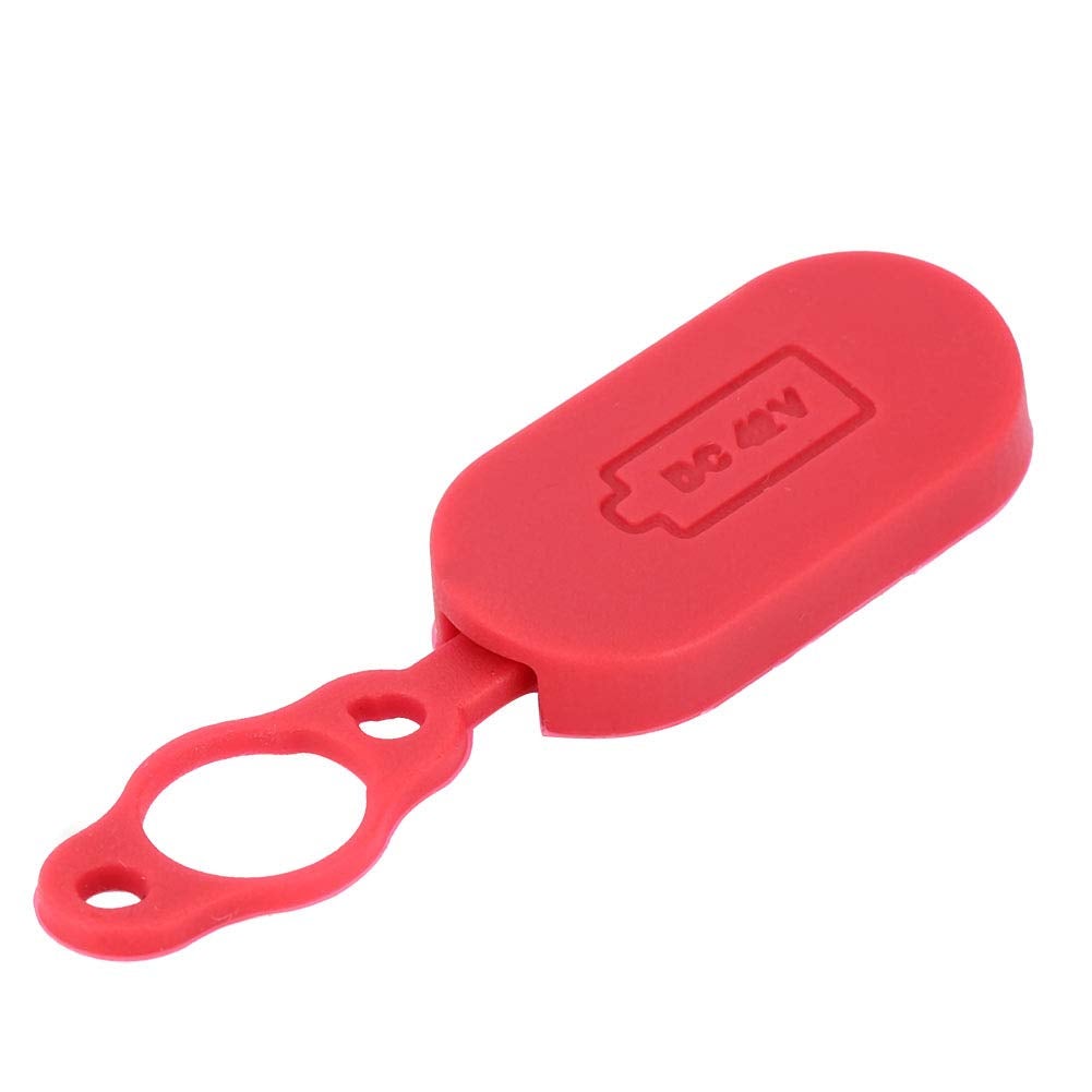 Tampa de porta de interface de carregamento à prova d'água para scooter elétrico tamanho compacto de vedação superior vermelho - 5