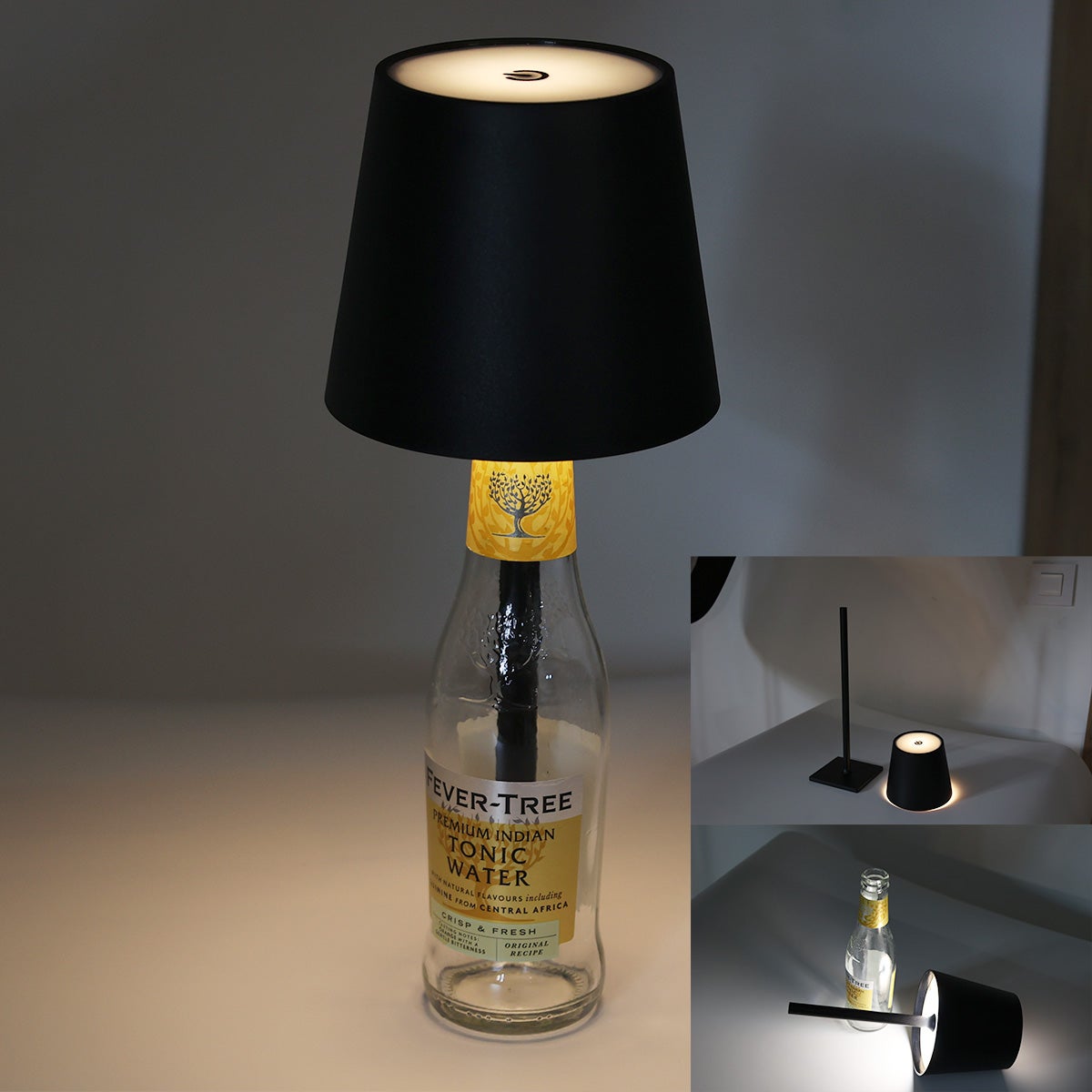 Lámpara de Mesa Recargable Portátil LED CCT 3000K-4000K-6000K en Aluminio, IP44, 1.5W, Táctil con Intensidad Regulable - 7