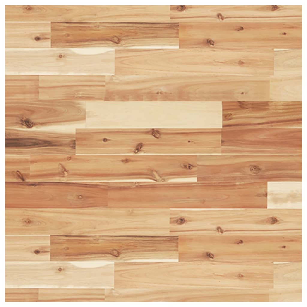 Maison Exclusive - Ripiano a Parete per Lavabo in Acciaio e Massello di Acacia - 8