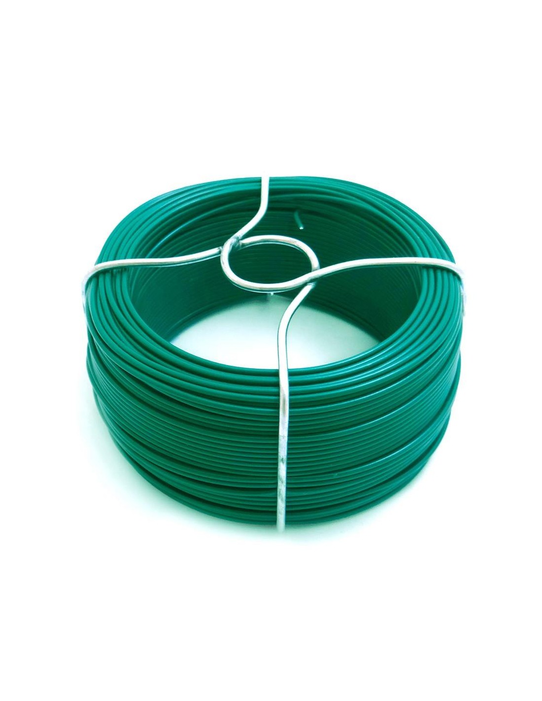 Filo per giardinaggio in ferro plastificato, verde, 100 metri