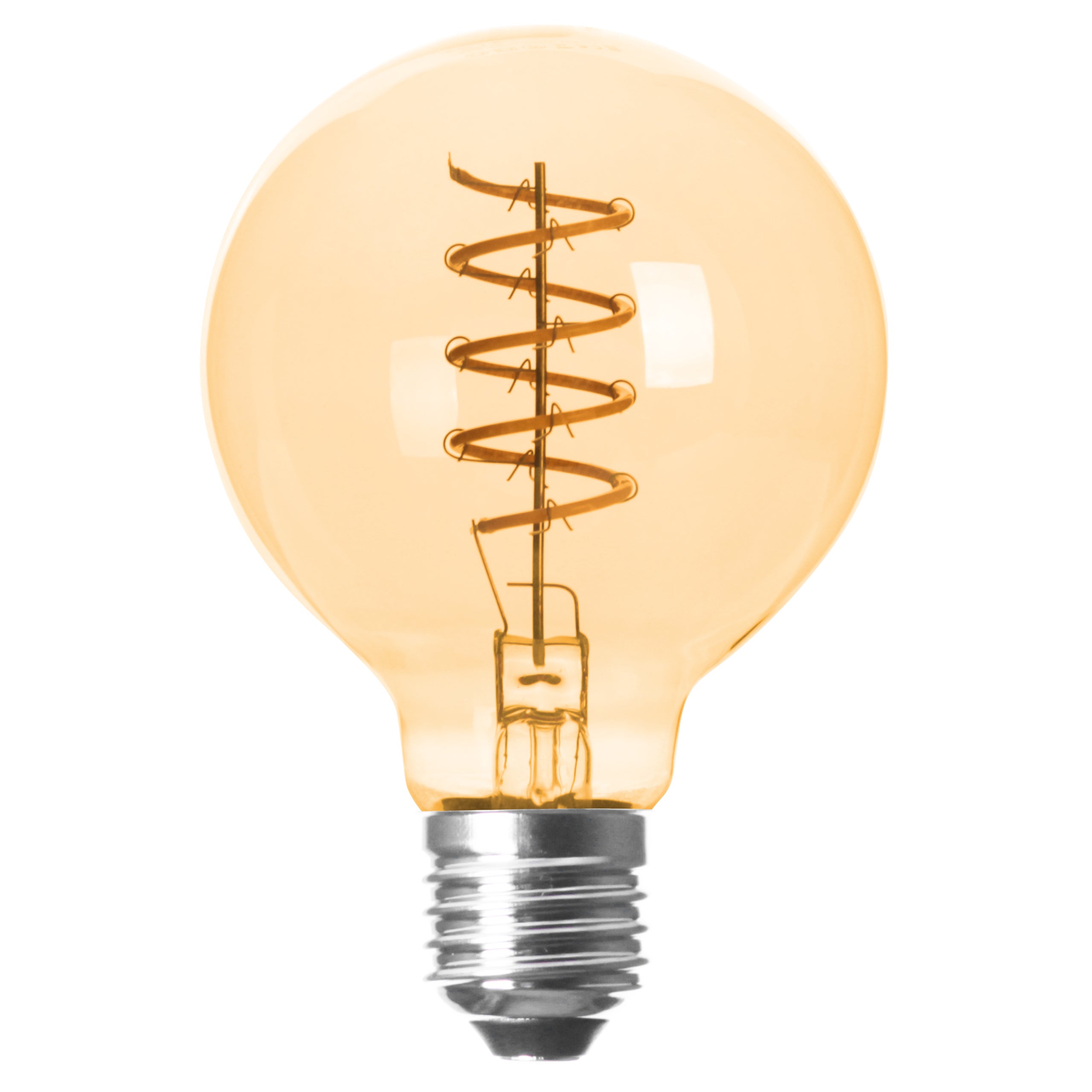 Żarówka LED E27 Filament G80 4W 2200K ciepła biel ściemnialna amber MasterLED