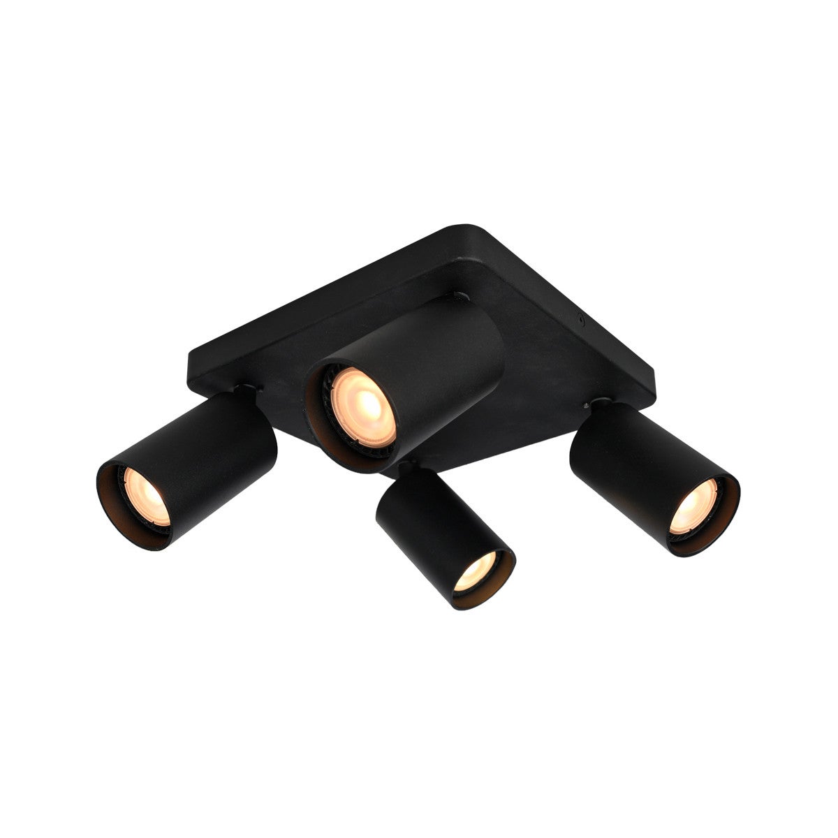 Lampa sufitowa wisząca Nesto czarny piaskowany 4xGU10x10W wym: 13 x 24 x 24 cm aluminium Italux - 2