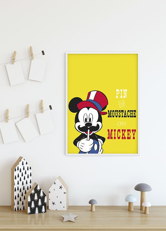 Poster d'art de Komar - Disney Mickey Mouse Moustache - Taille: 50 x 70 cm - 9