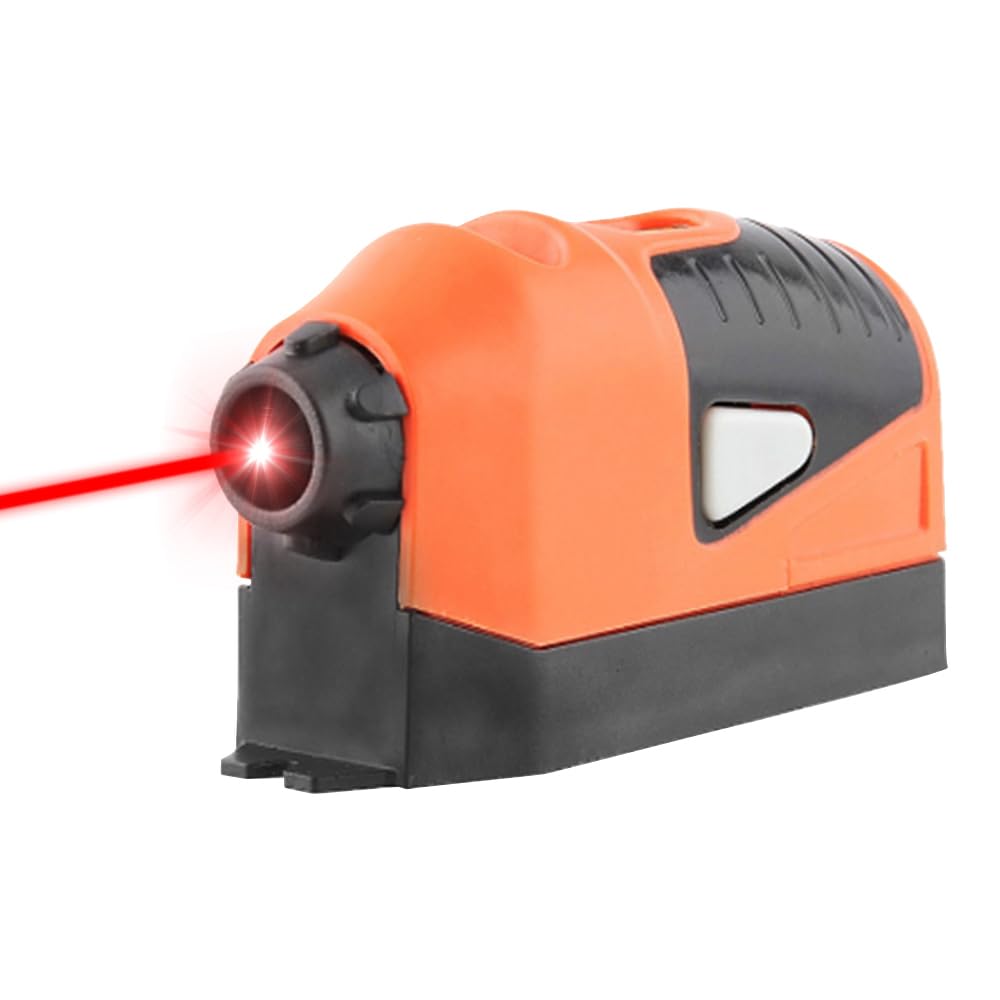 Samopoziomujący się laser krzyżowy z czerwoną wiązką narzędzie do pomiaru pionu i linii prostych poziomica z libelką i markerem ściennym podczerwień
