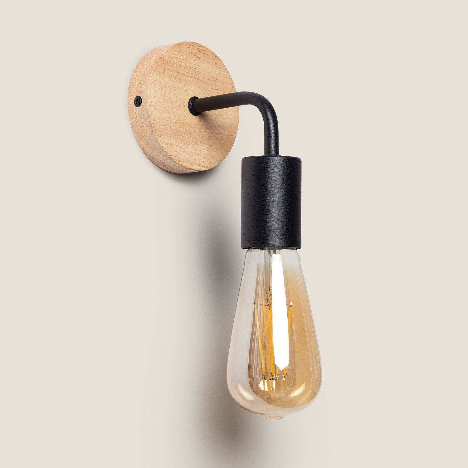 Lampe Murale et Métal Jedali, Noir, Fer,, E27, IP20, 150 mm x 90 mm x 110 mm - 3