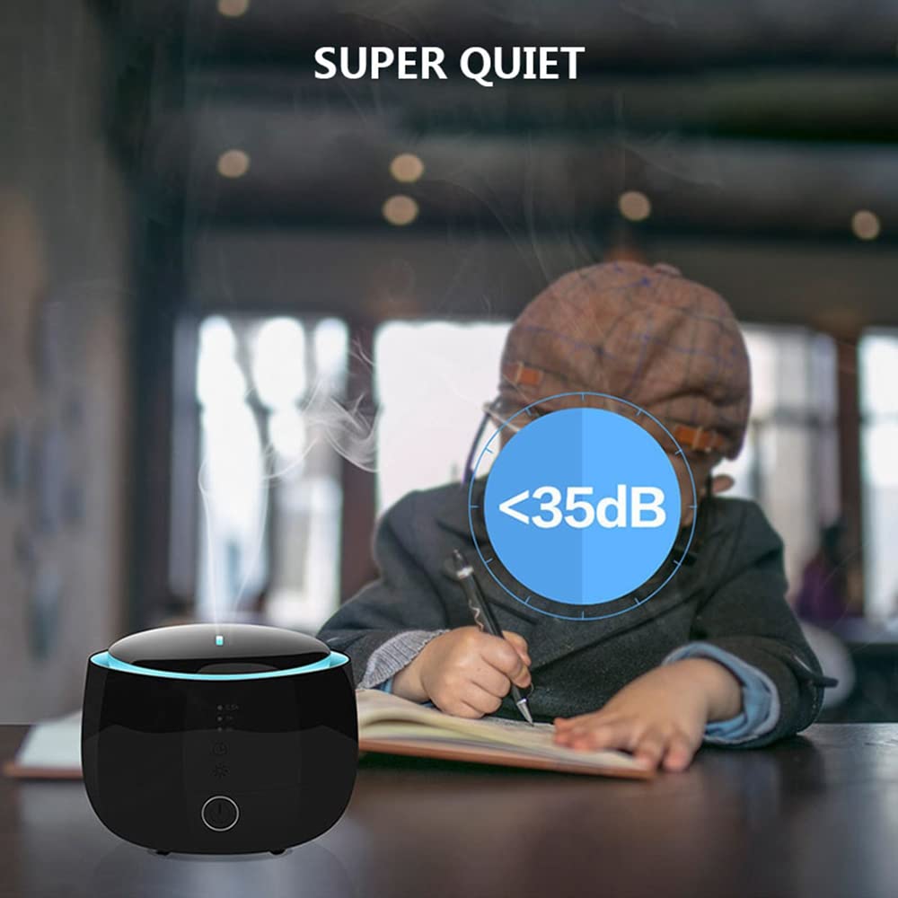 Humidificador de ar e difusor de aroma – compatível com Alexa App and Voice Control for , Large Room – 300ml, preto - 5