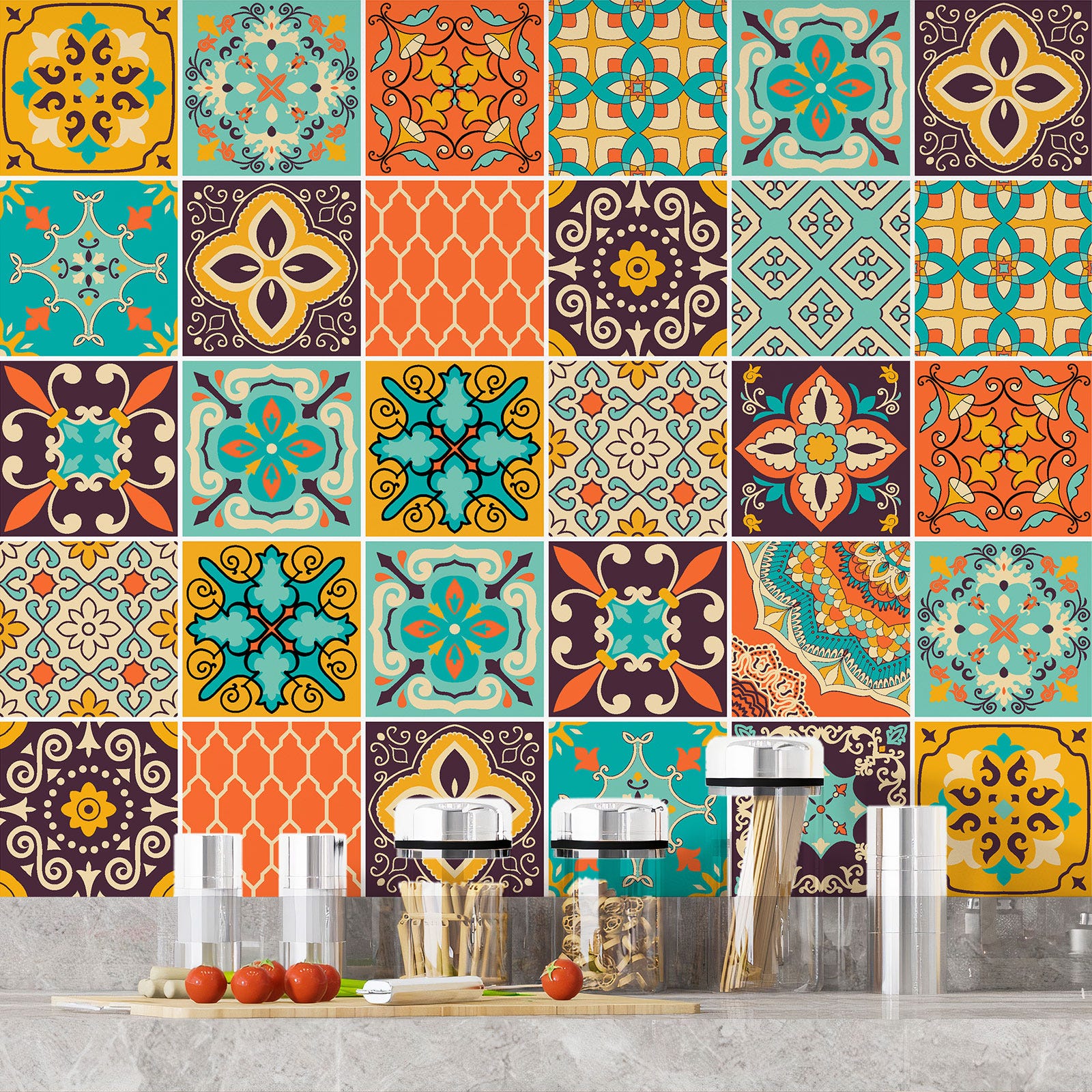 Stickers Carrelage Motif Carreaux De Ciment 3617681189749 Adh sif stickers-carrelage-motif-carreaux-de-ciment-3617681189749-adh-sif