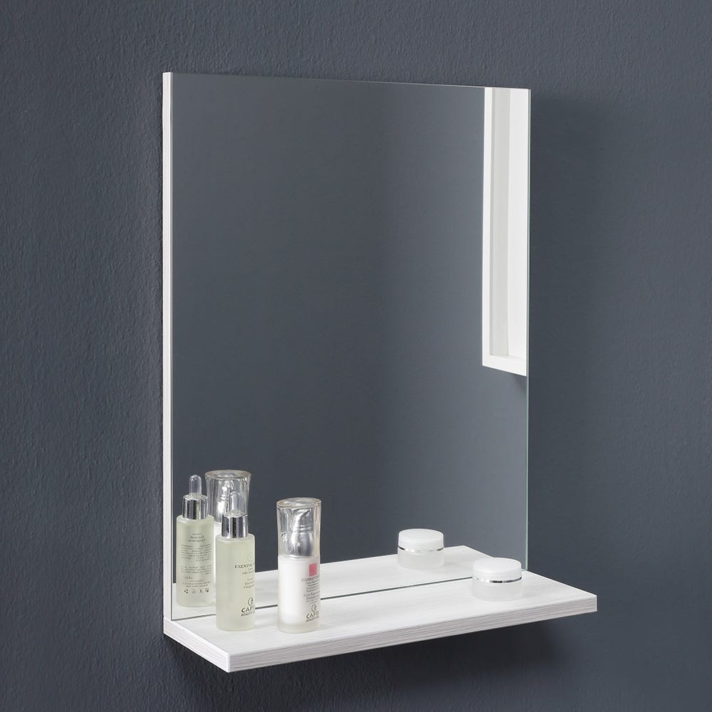 Meuble salle de bains gain de place 42 x 106,50 cm en chene blanchi - 6