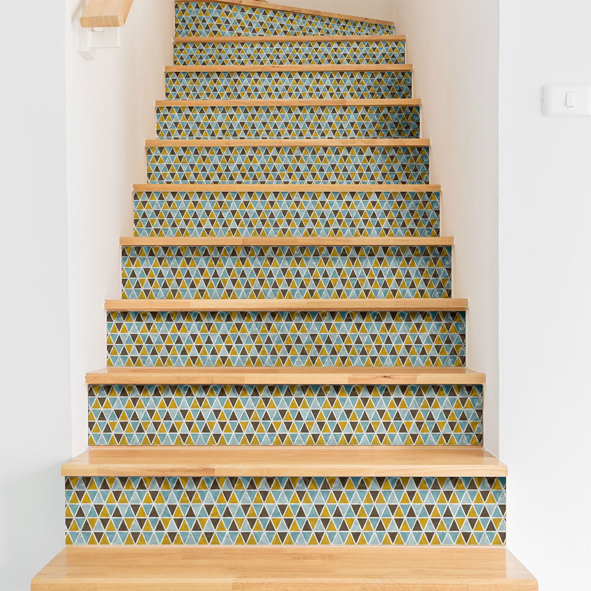 Vinilo escalera algot x 2 - adhesivo de pared - revestimiento sticker mural decorativo - 2tirasde15cmx105cm